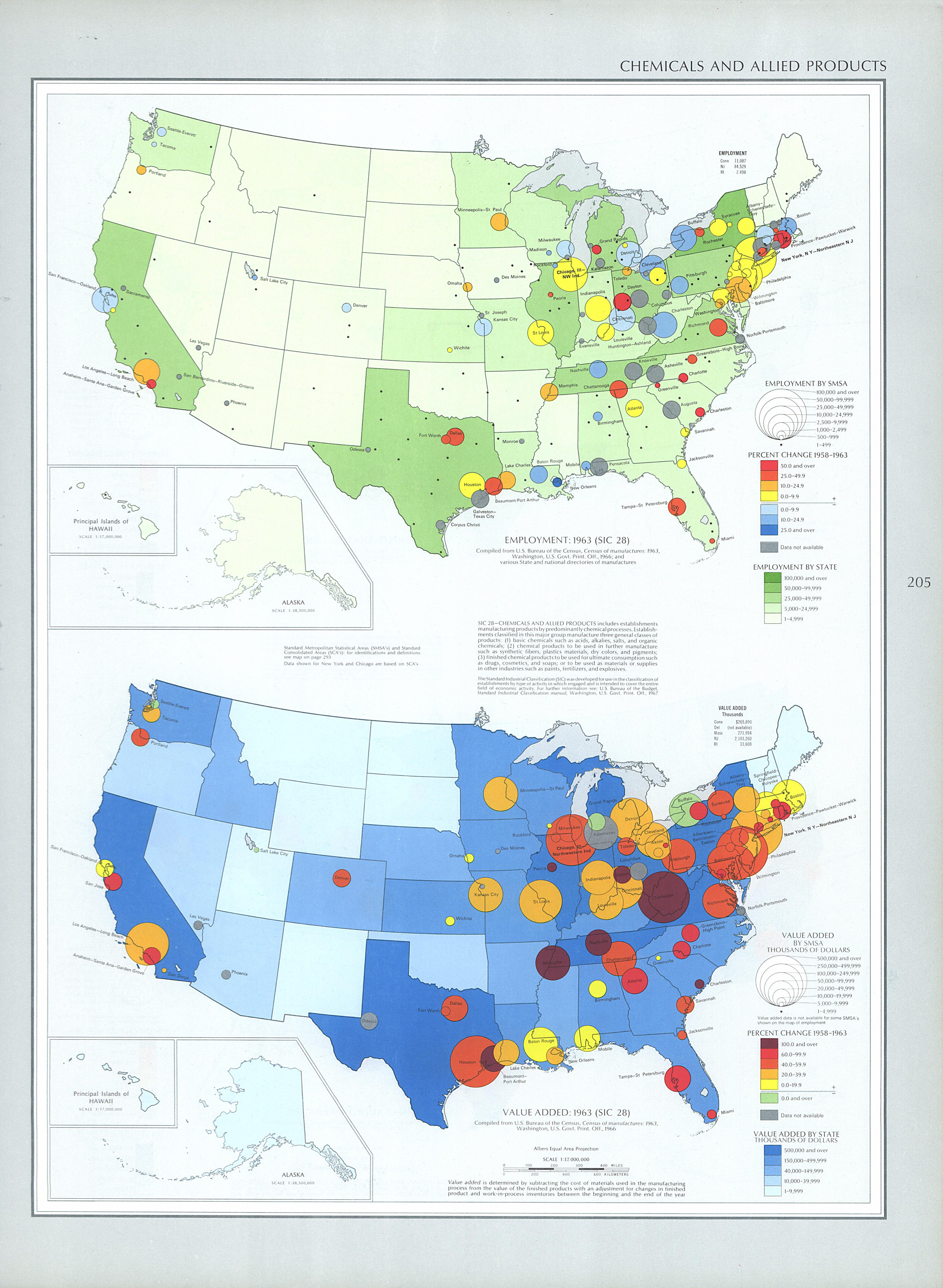 United States Chemicals and Allied Products 1970 Full size