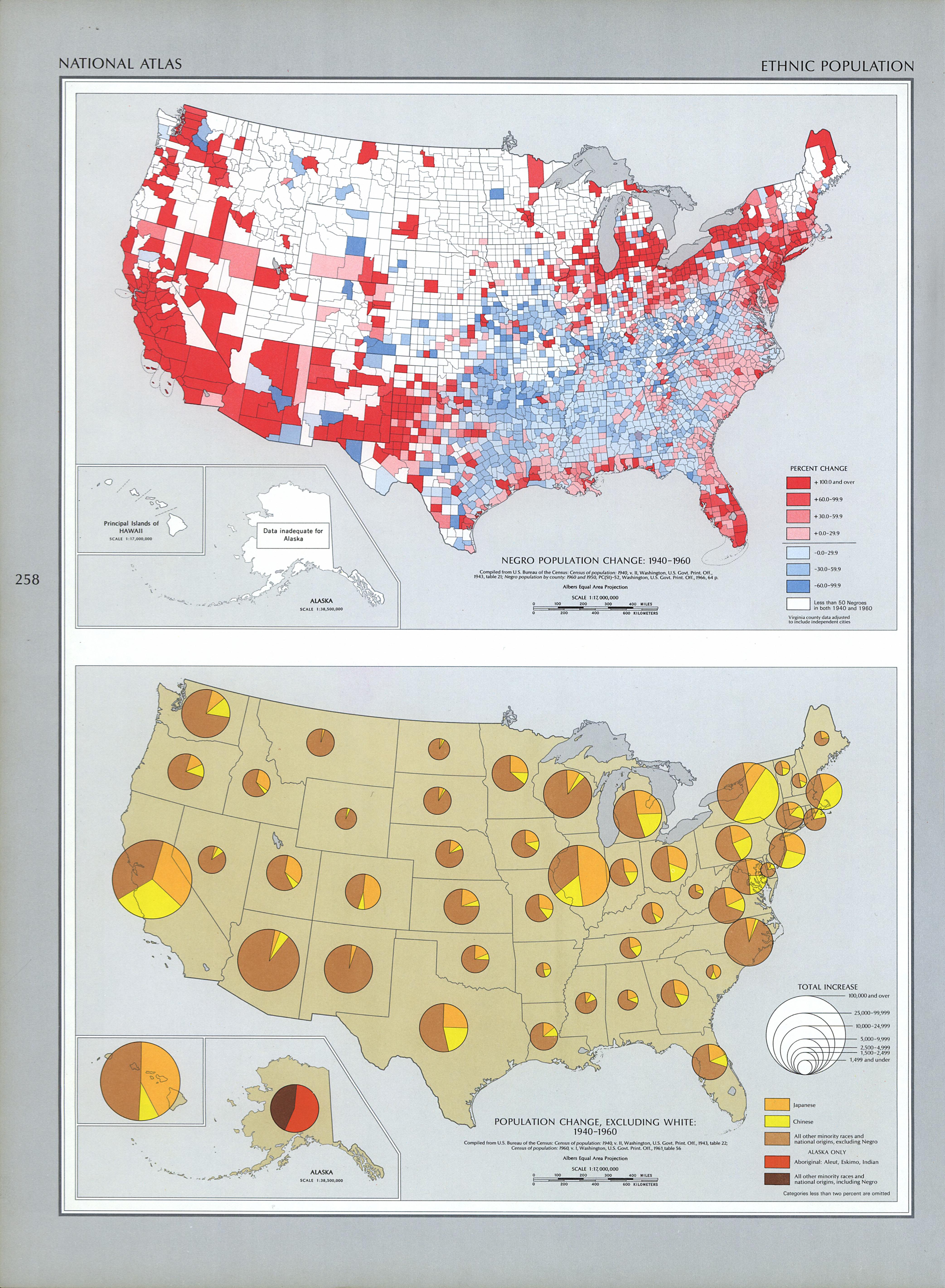 United States Ethnic Population 1970 Full size