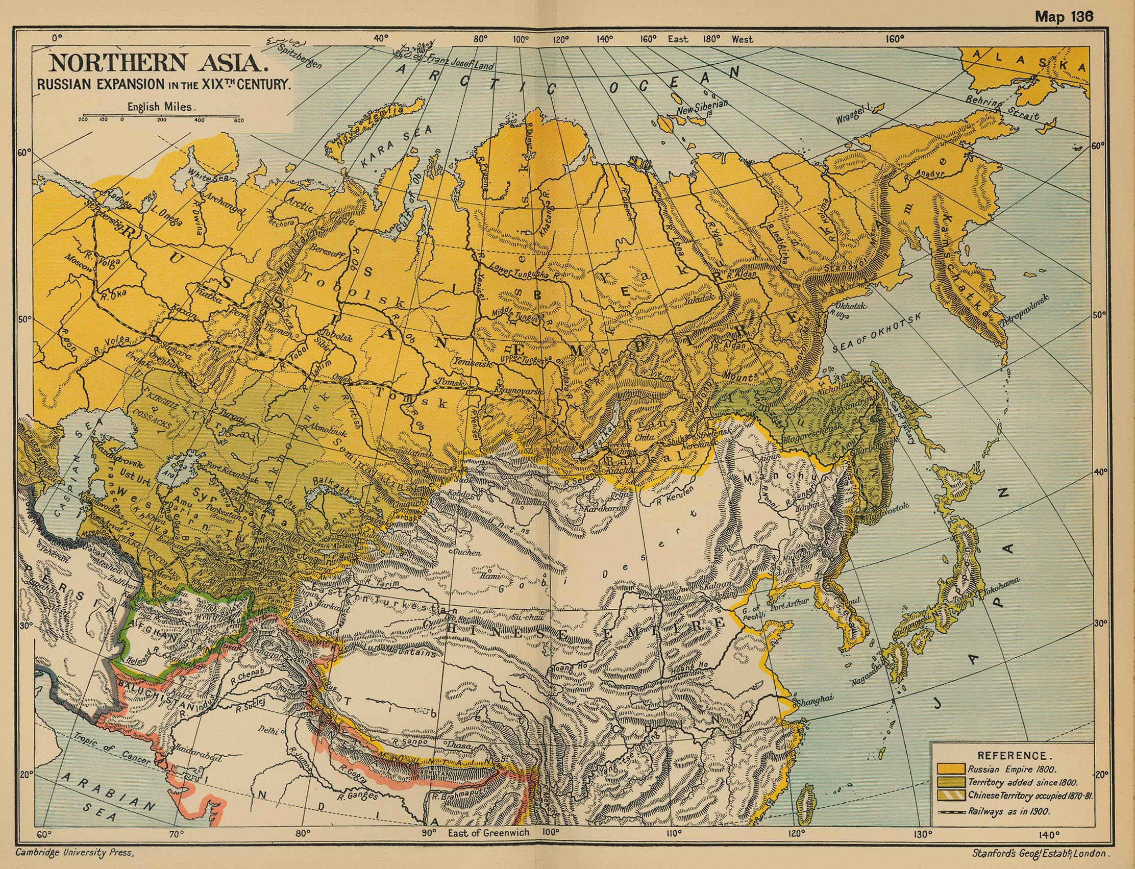 La expansión rusa en el norte de Asia, siglo XIX - Tamaño completo