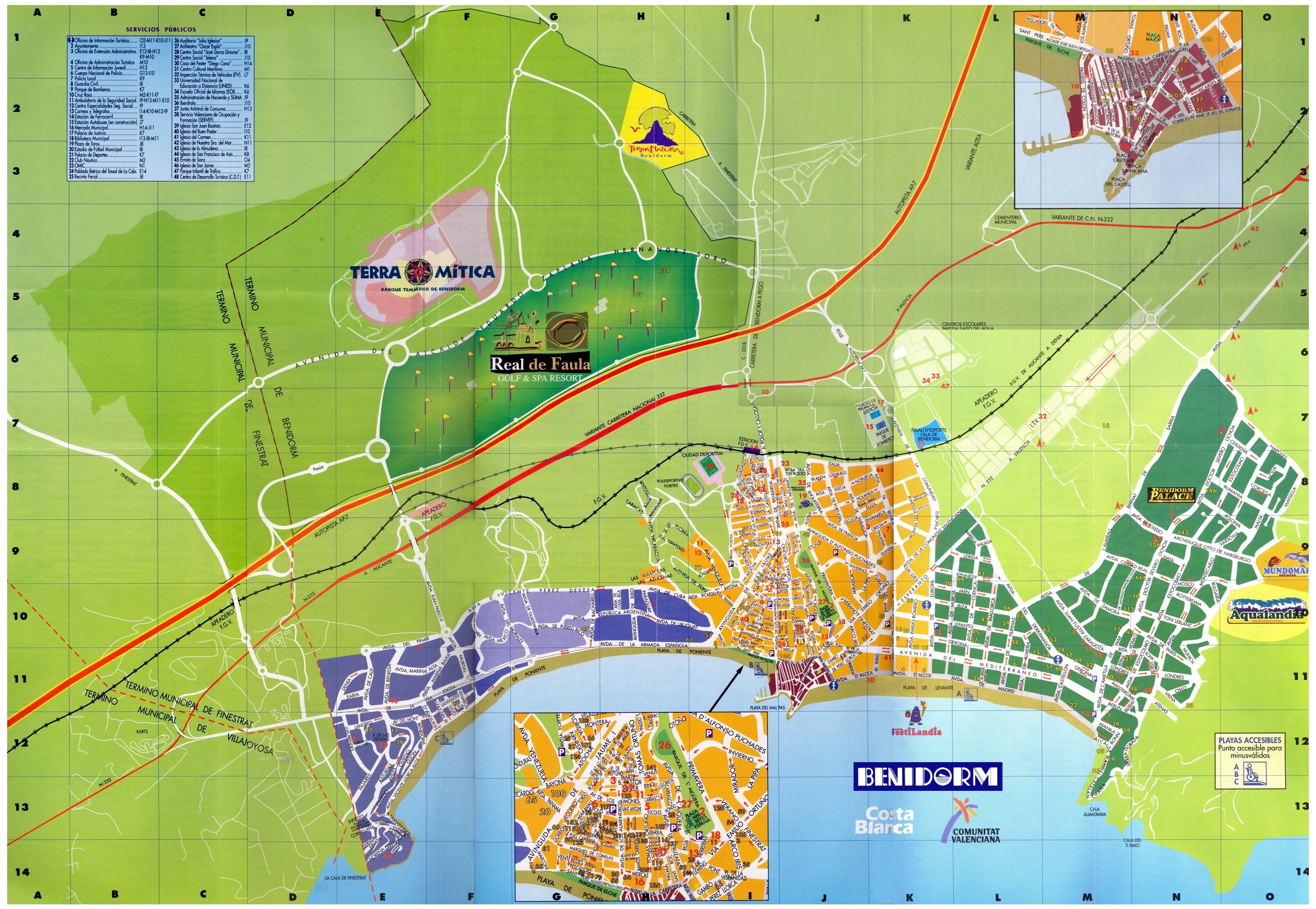 Benidorm Tourist Map Full Size - Benidorm Tourist Map benidorm tourist map full size - benidorm tourist map