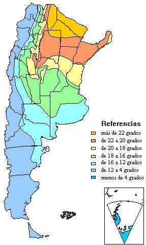 Argentina Temperature Map | Gifex