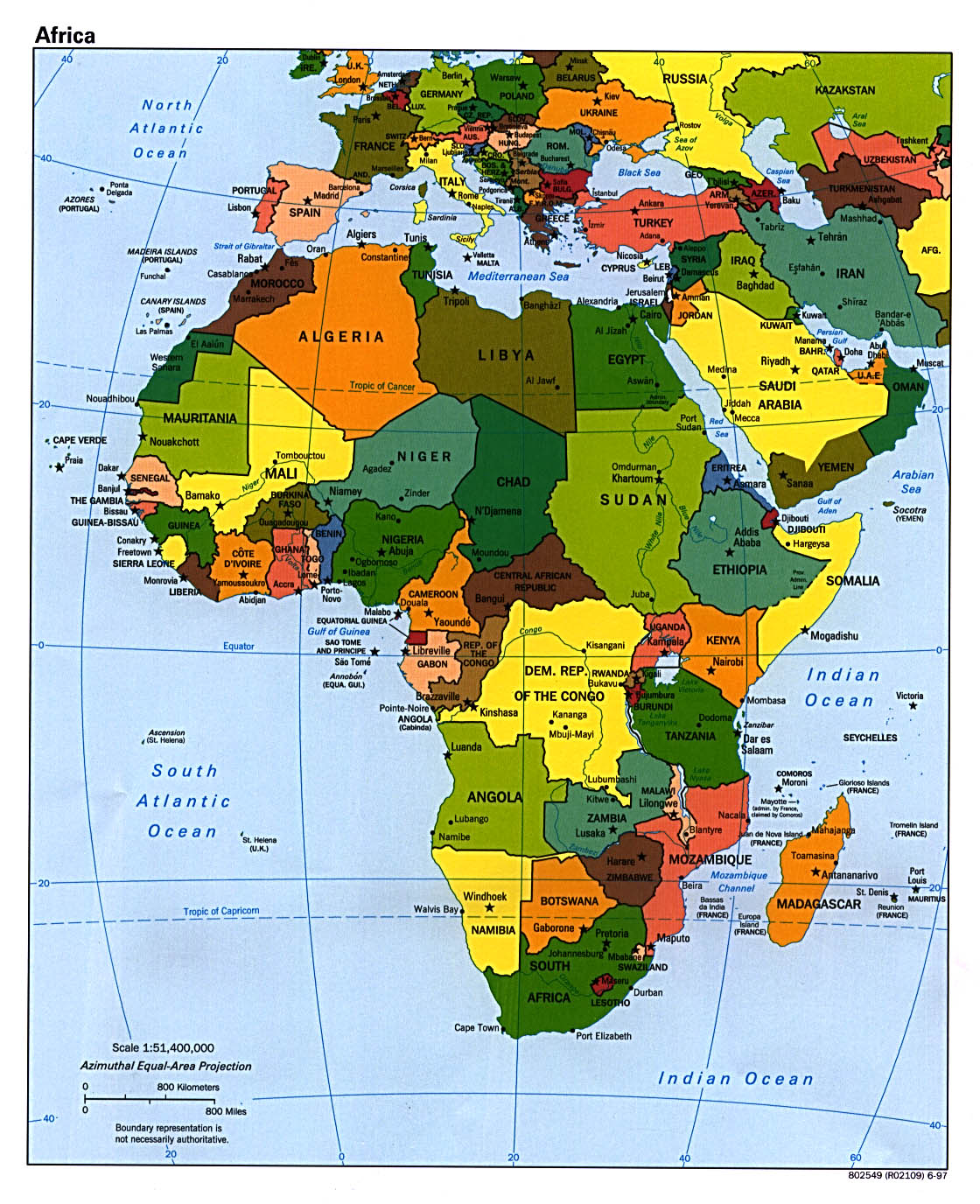 Africa Atlas Map 