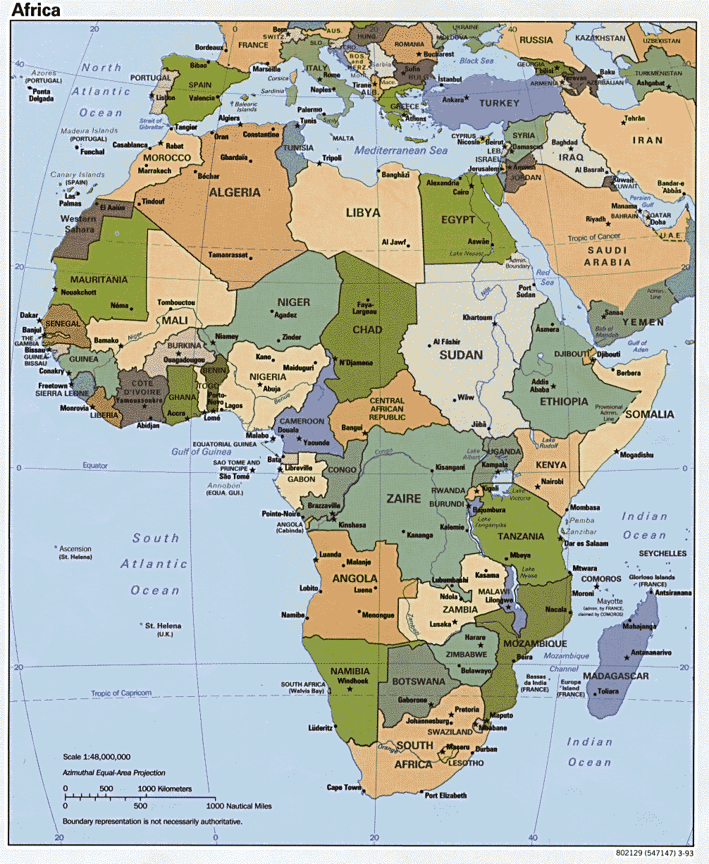 Africa Political Map Full Size Gifex