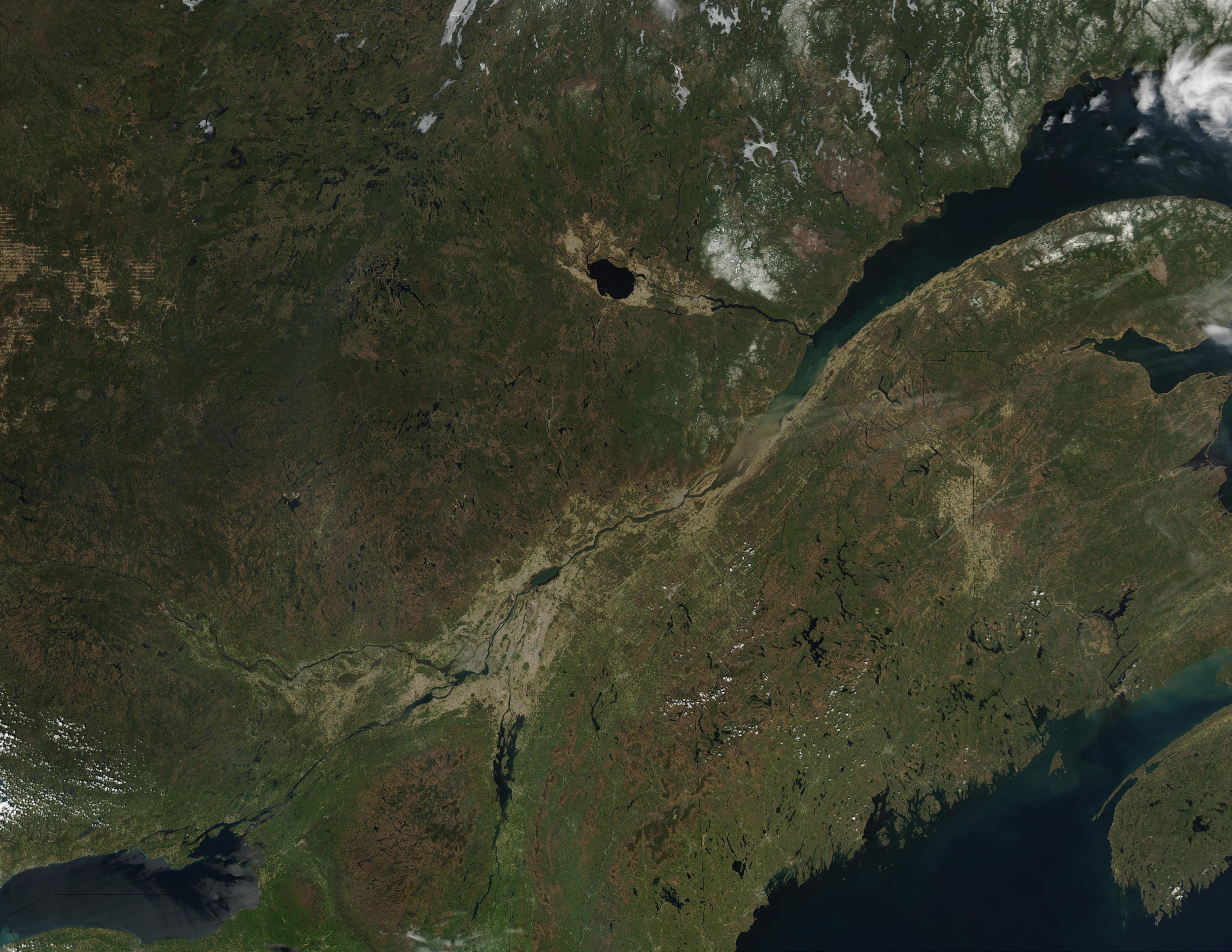 Satellite Image, Photo of Quebec Tamaño completo Gifex