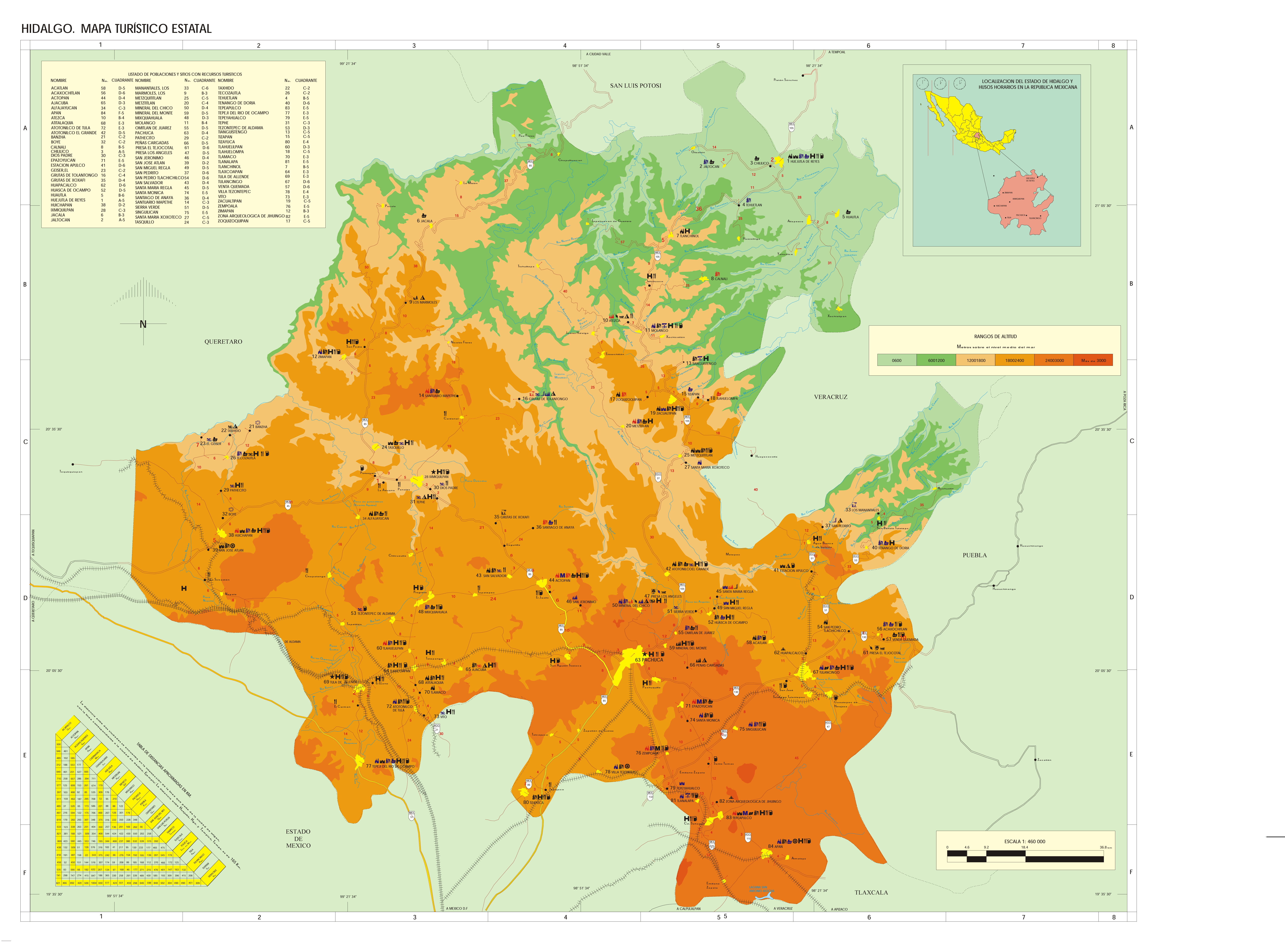 Map of Hidalgo - Full size | Gifex
