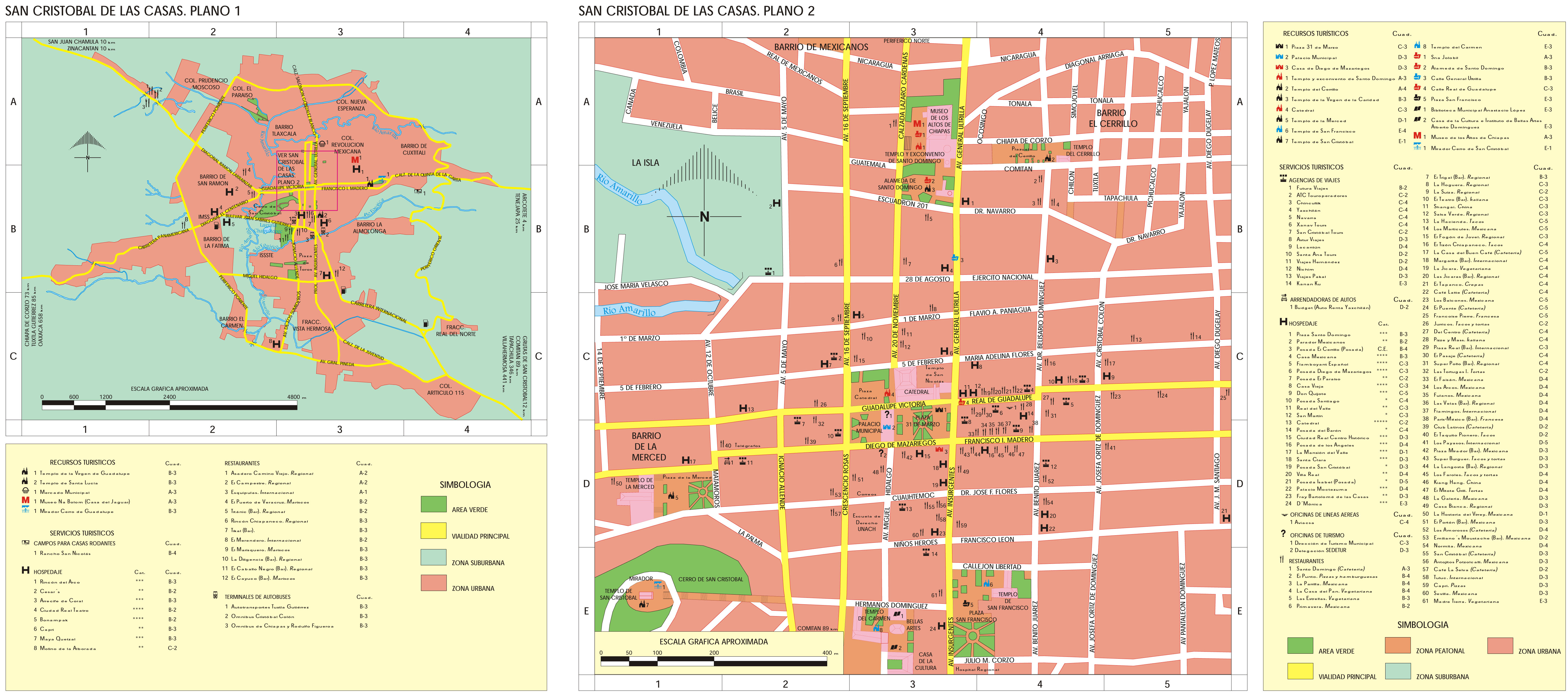 Mapa de San Cristóbal de las Casas - Tamaño completo | Gifex