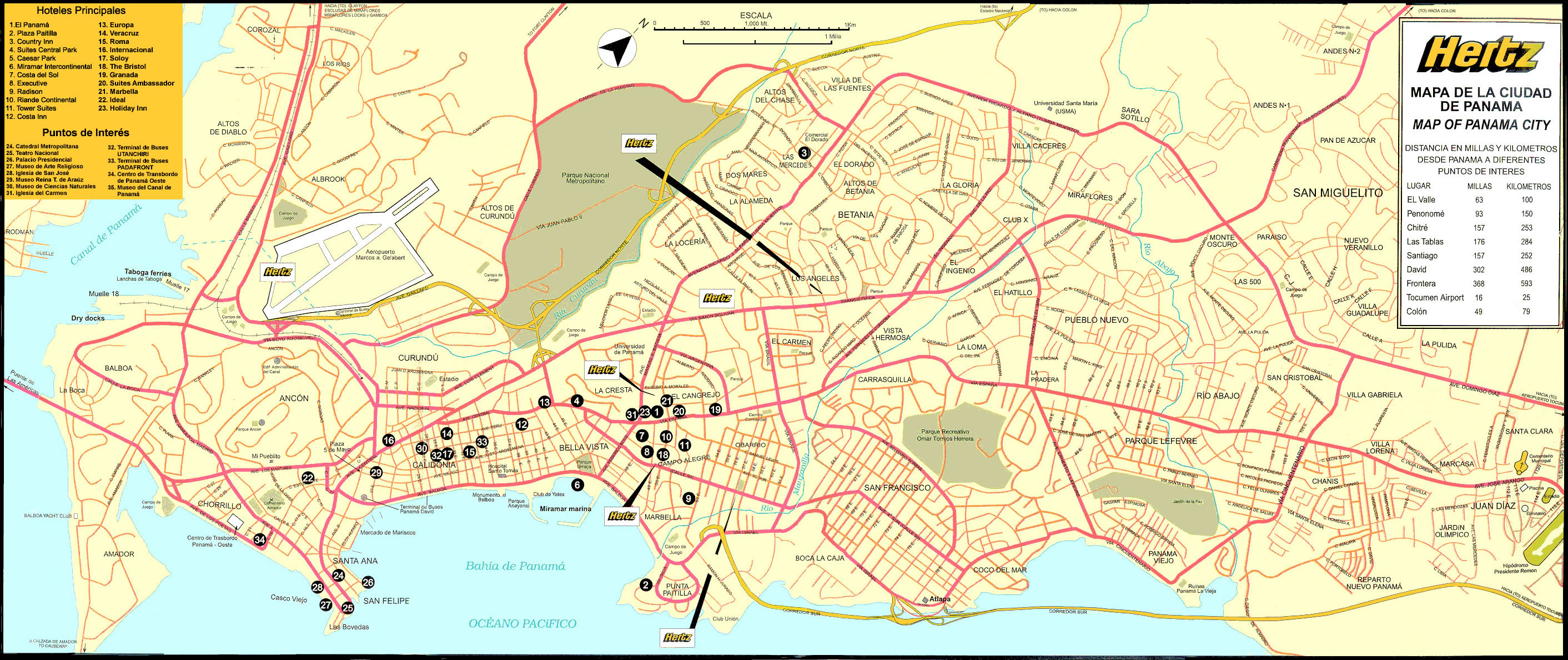 Mapa Ciudad De Panama