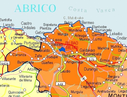 mapa tour bizkaia