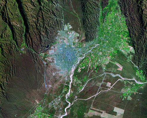 mapa satelital la rioja Imagen Satelital De La Ciudad De La Rioja Argentina Gifex mapa satelital la rioja