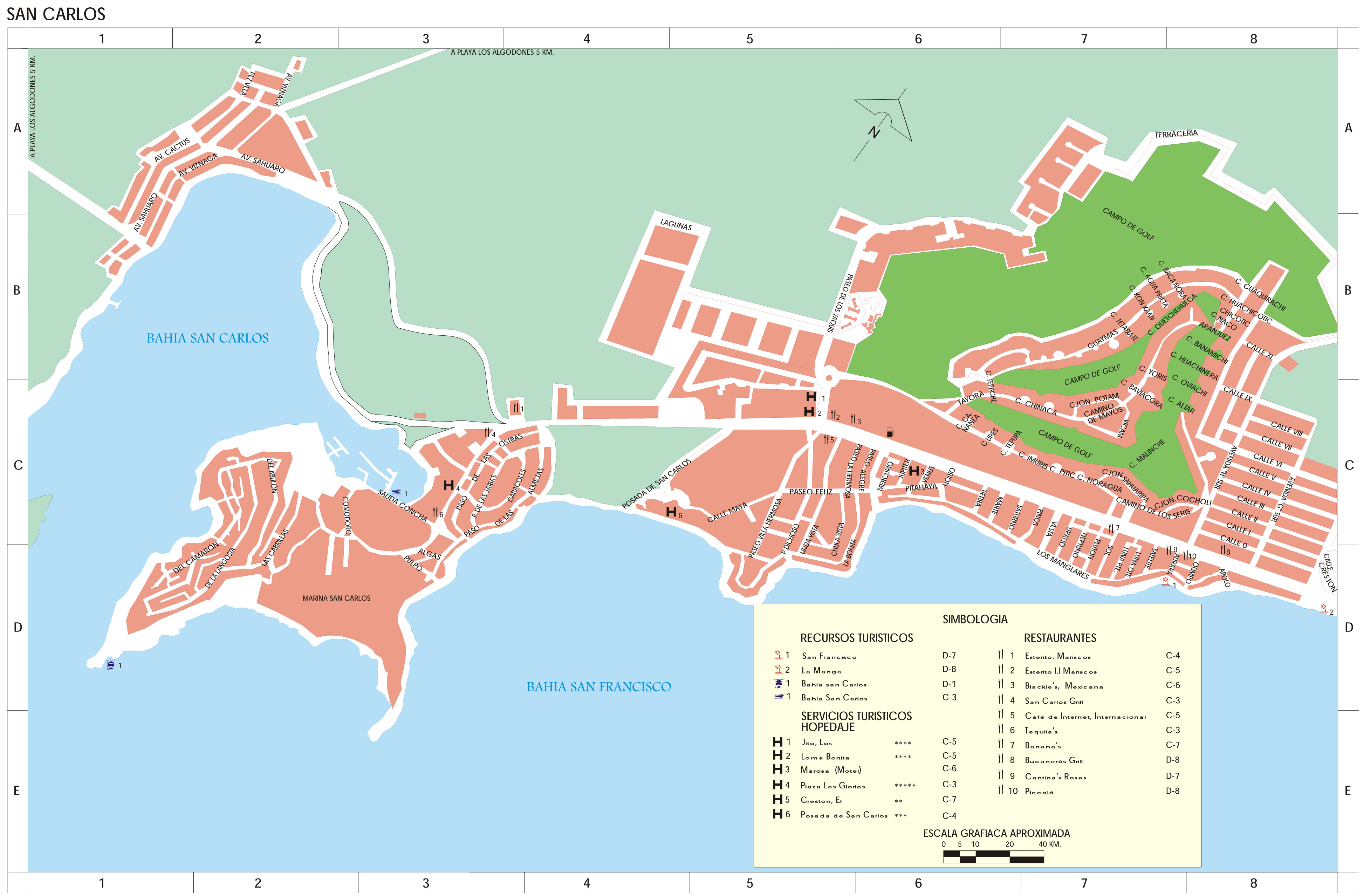 Mapa de San Carlos Tamaño completo Gifex