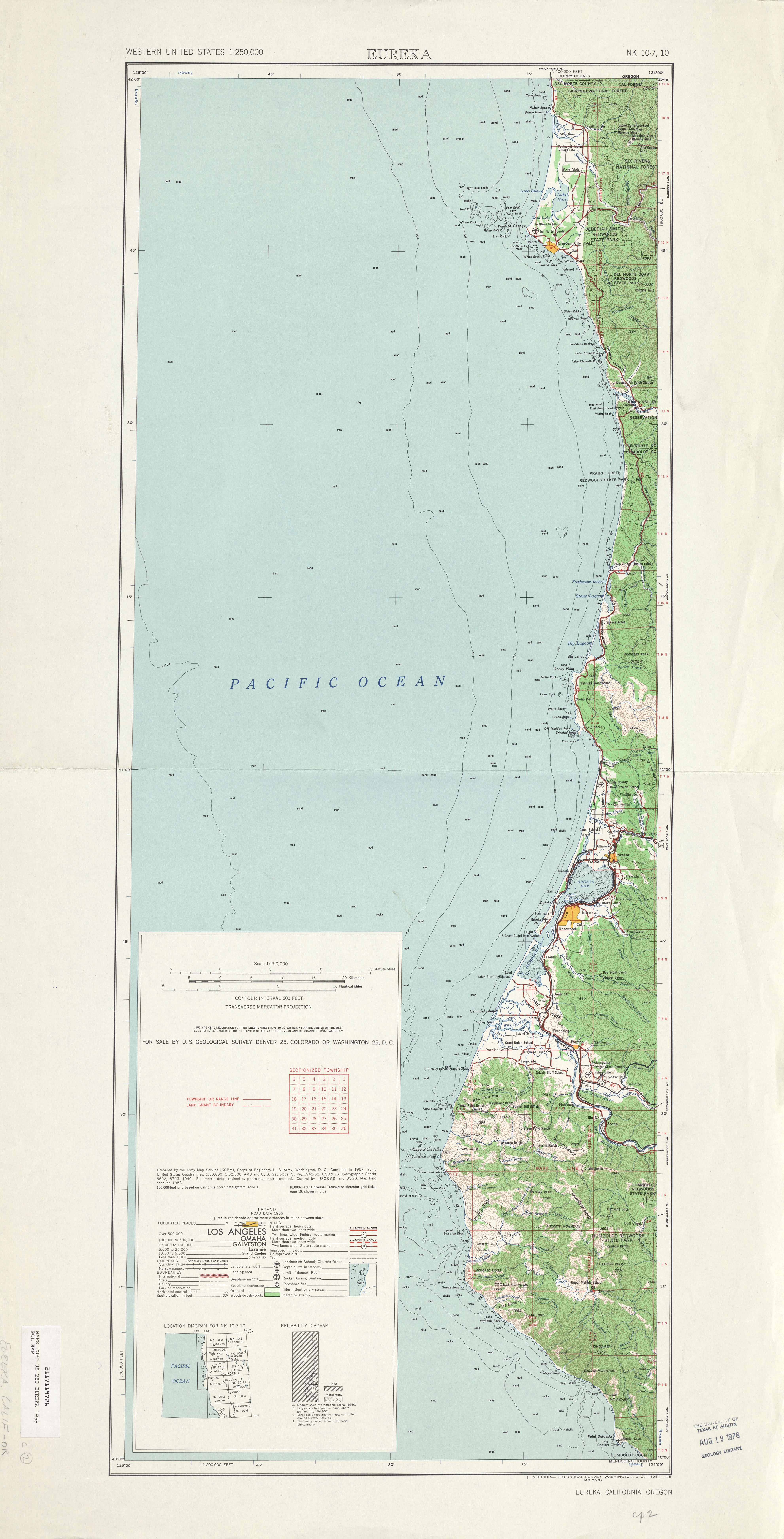 Area around Eureka in the United States Full size Gifex