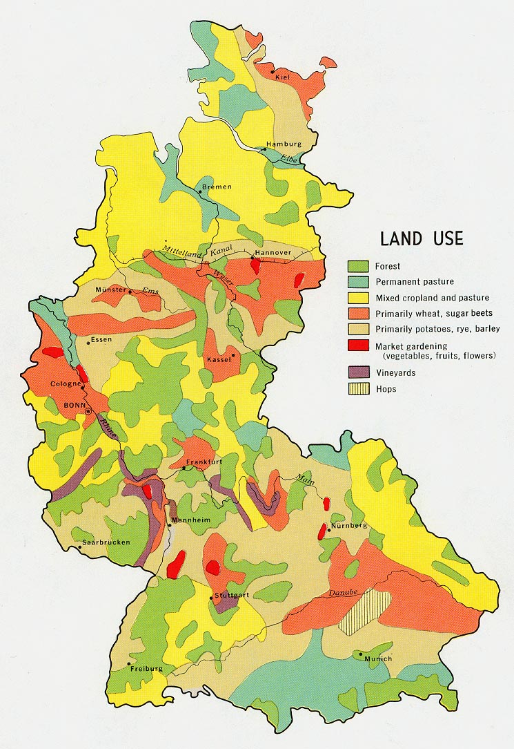 Former West Germany Land Use 1972 Full size