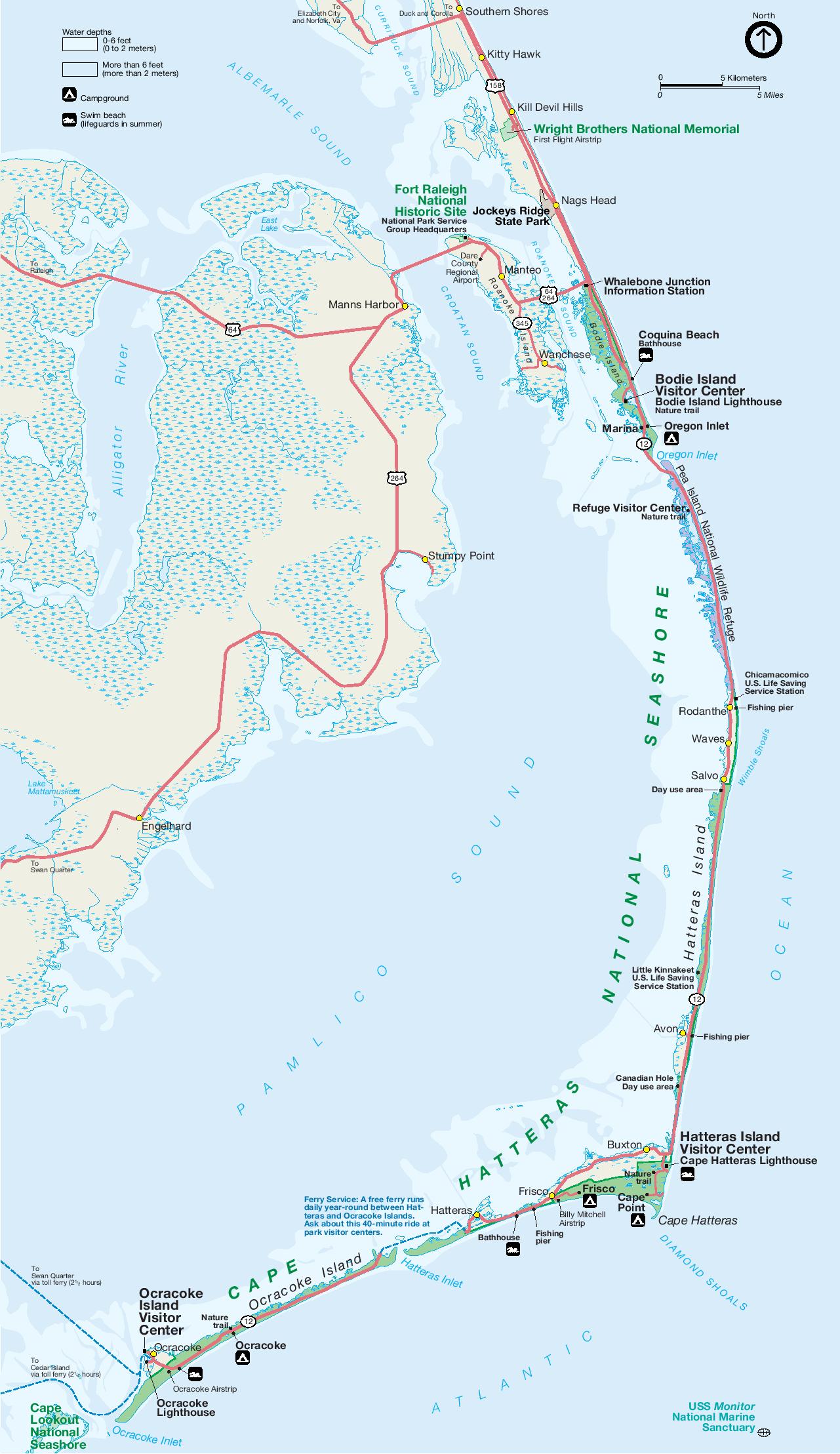Cape Hatteras Map