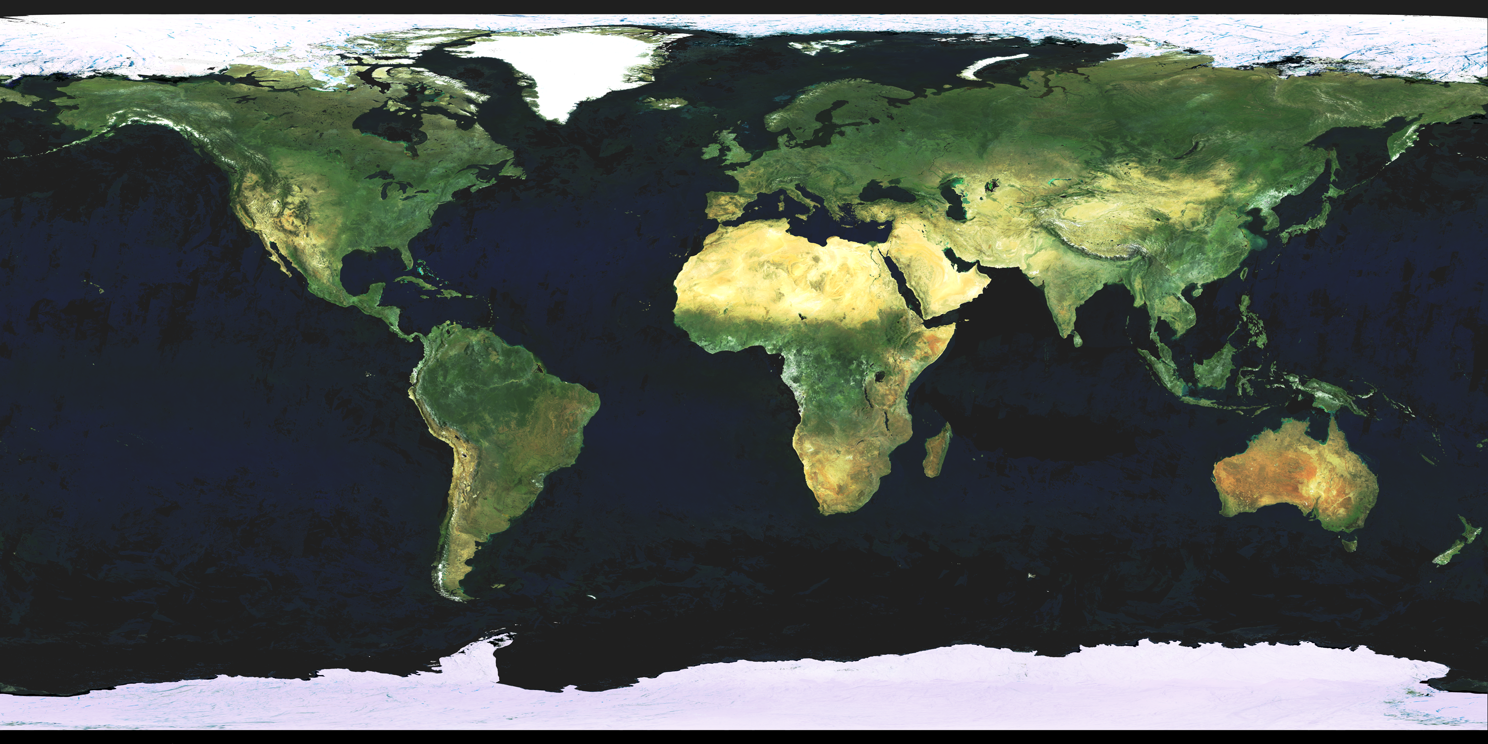 world satellite map