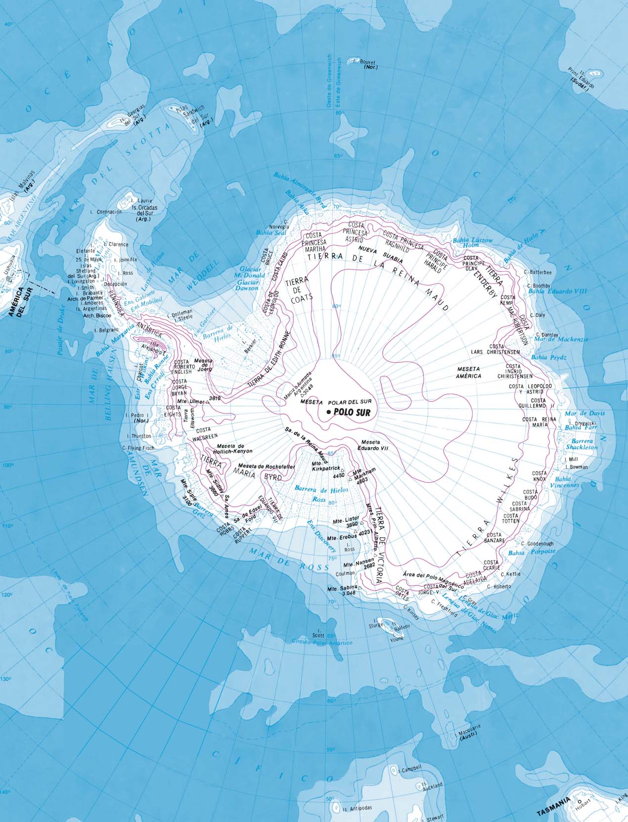 Antarctica physical map Gifex - Antarctica Physical Map 