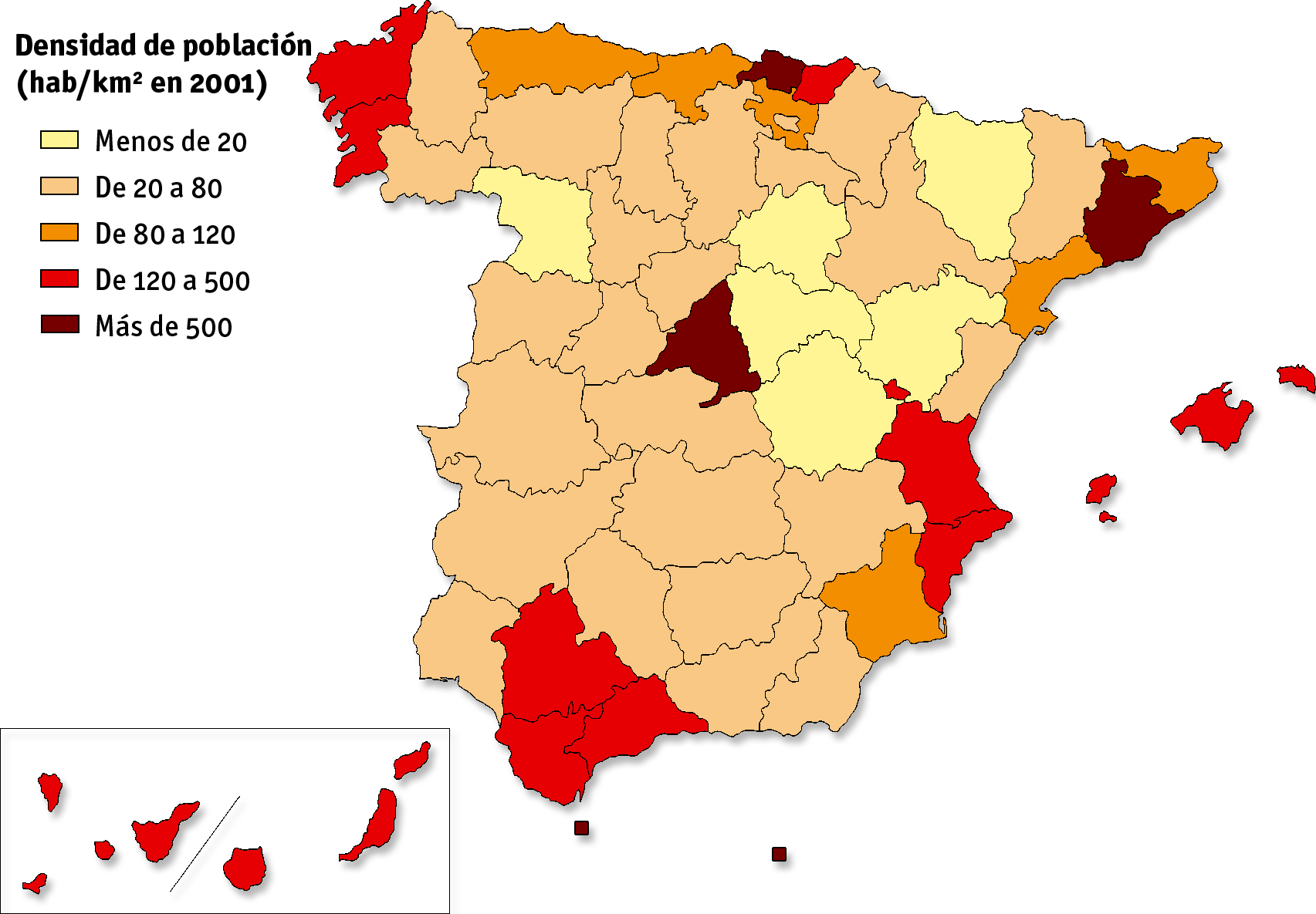 Численность населения франции 2024. Карта плотности населения Испании. Плотность населения Испании на км2. Население Испании карта. Плотность сельское населения Испании.