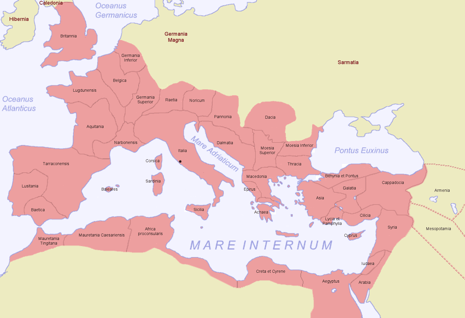 Provincias del Imperio Romano en 116 Tamaño completo Gifex Provincias del Imperio Romano en 116 Tamaño completo Gifex