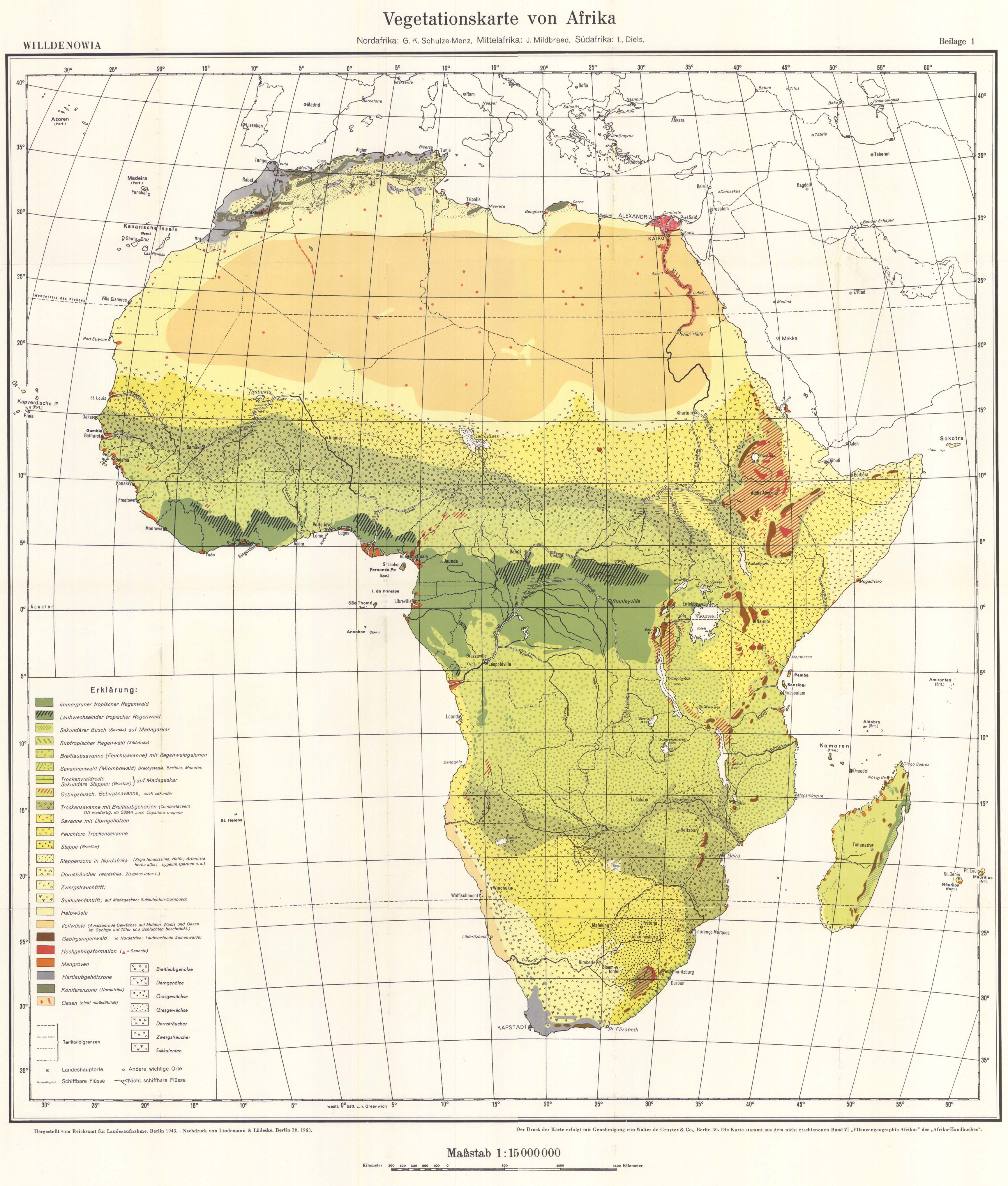 Vegetation map of Africa - Full size | Gifex