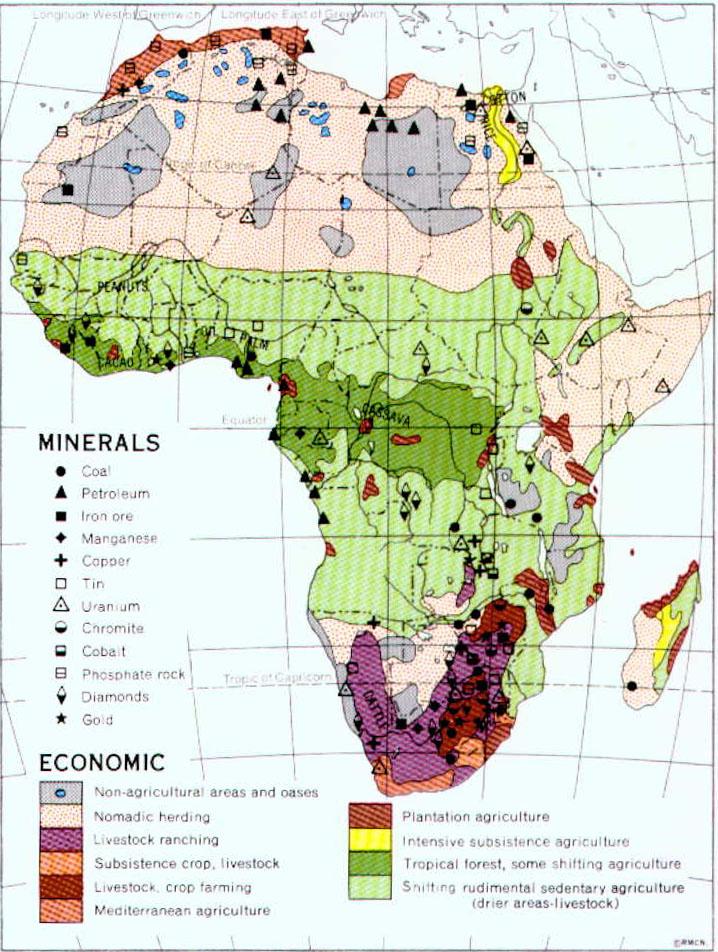 Africa minerals and economic activity Full size Gifex