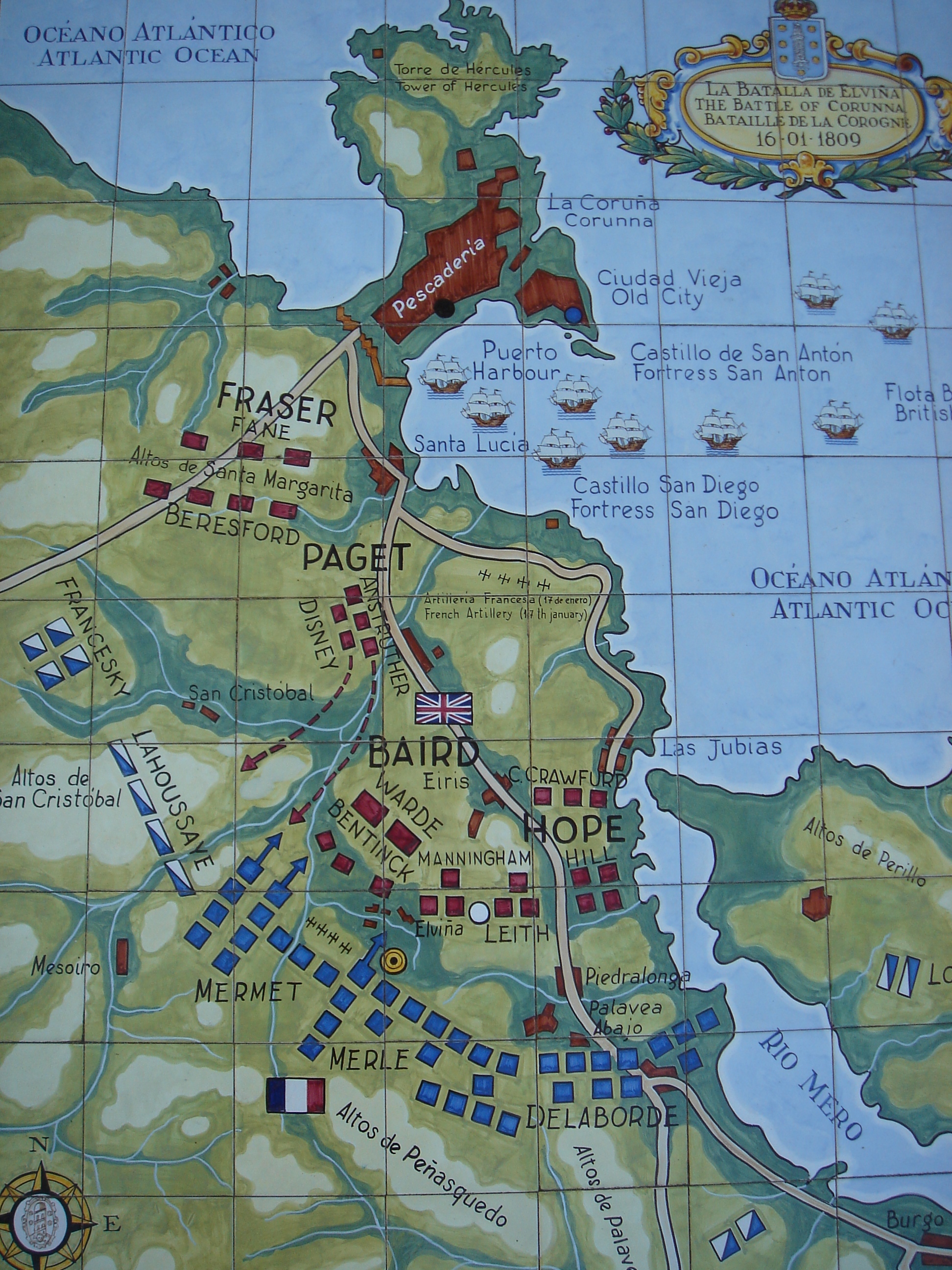 Battle of Corunna 1809 Full size Gifex