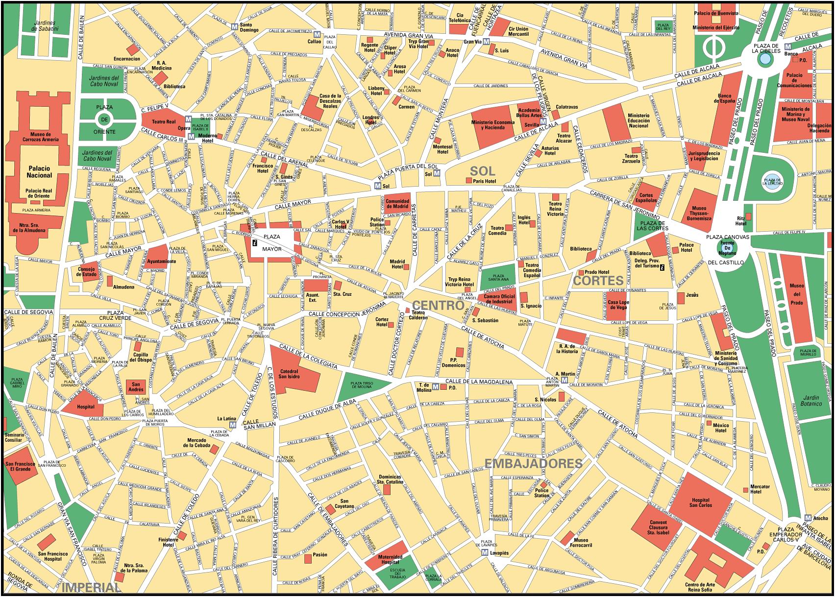 Mapa De Madrid Tamaño Completo Ex
