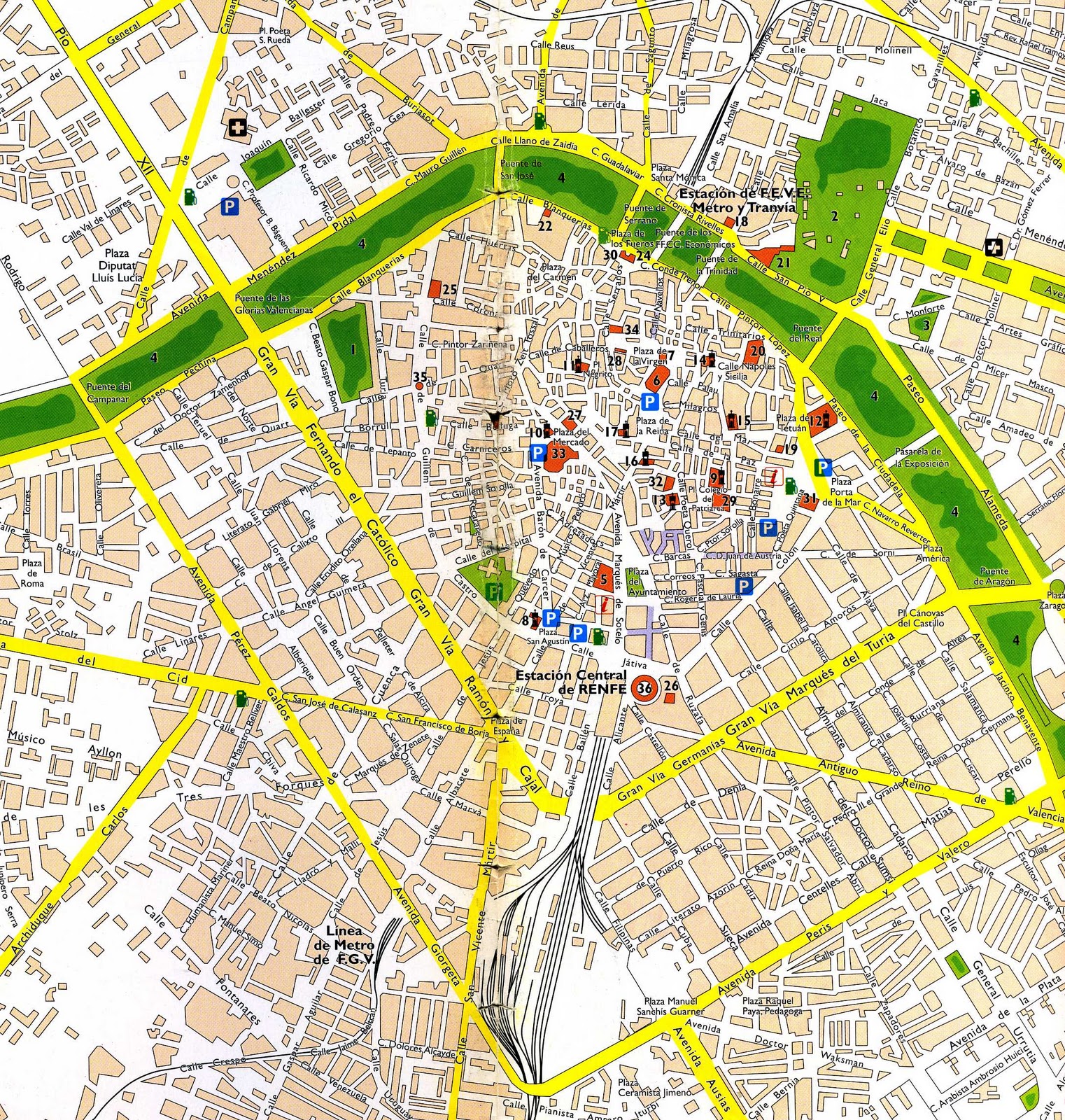 Valencia Map Full Size Gifex