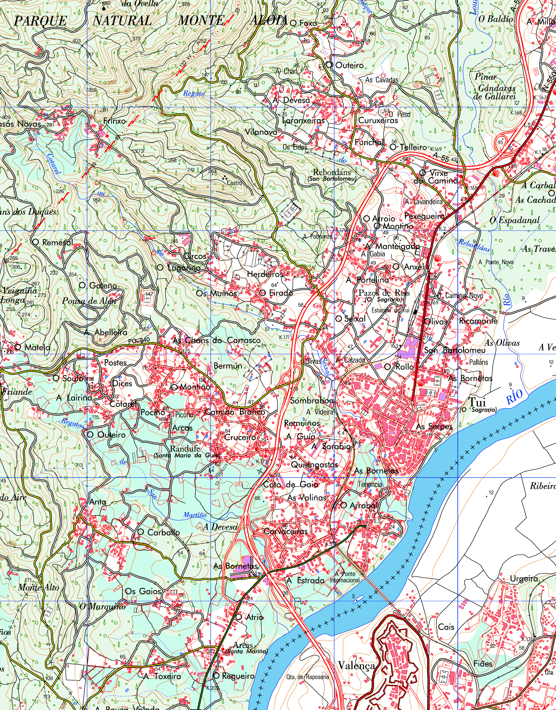 Mapa de Tuy Tamaño completo Gifex