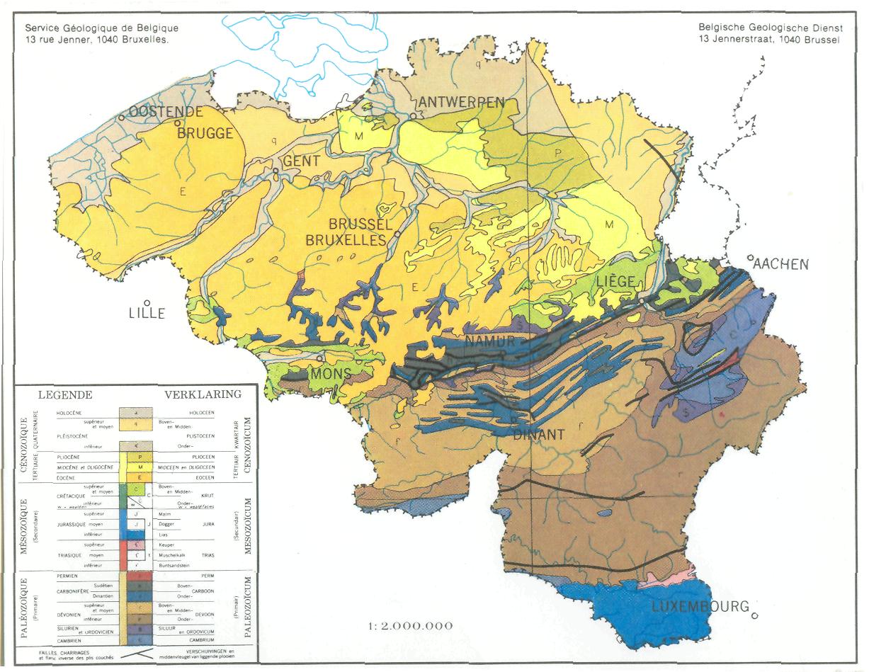 soil map of belgium