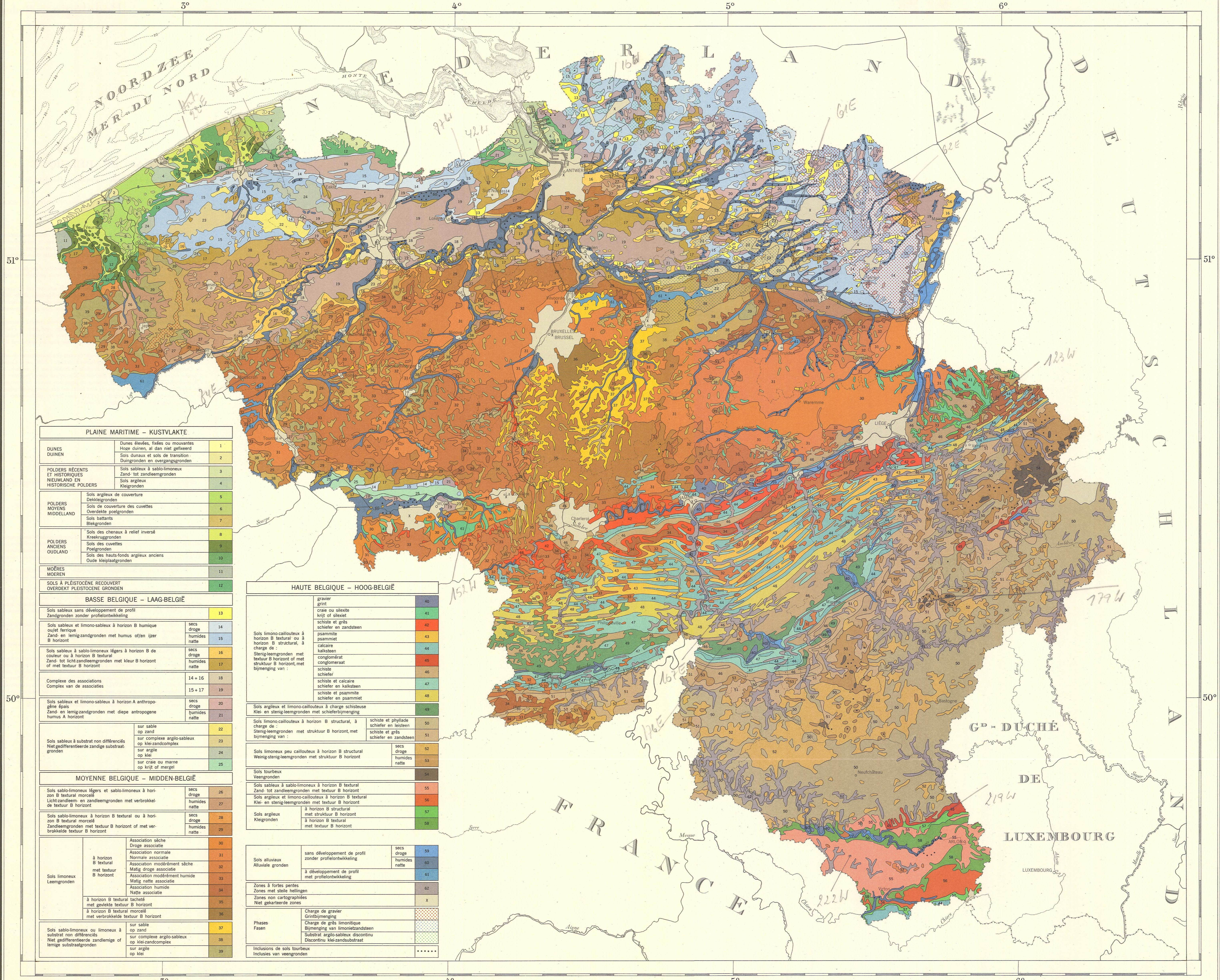 soil map of belgium