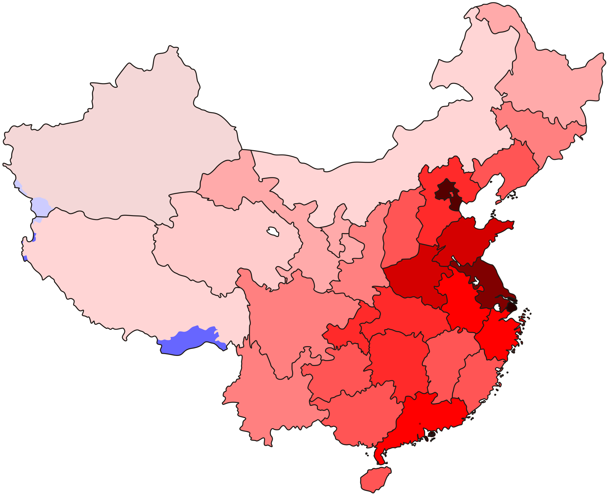 Расселение китая. Карта плотности населения Китая. Китай карта народонаселения. Карта распределения населения Китая. Население Китая карта.