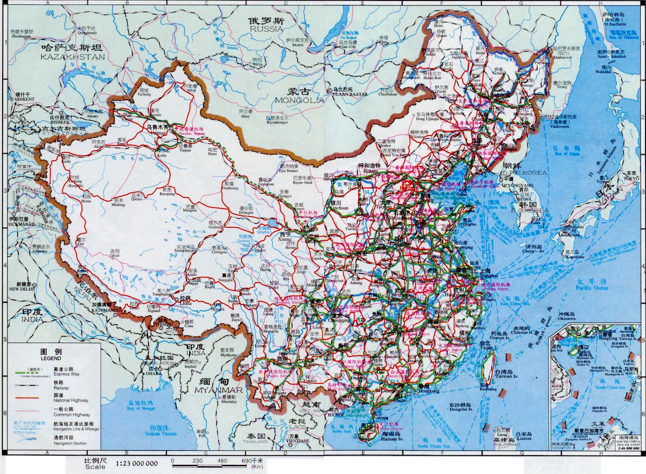 Купить китайскую карту. Железные дороги Китая карта. Карта автодорог Китая. Карта железных дорог Китая. Карта дорог Китая.