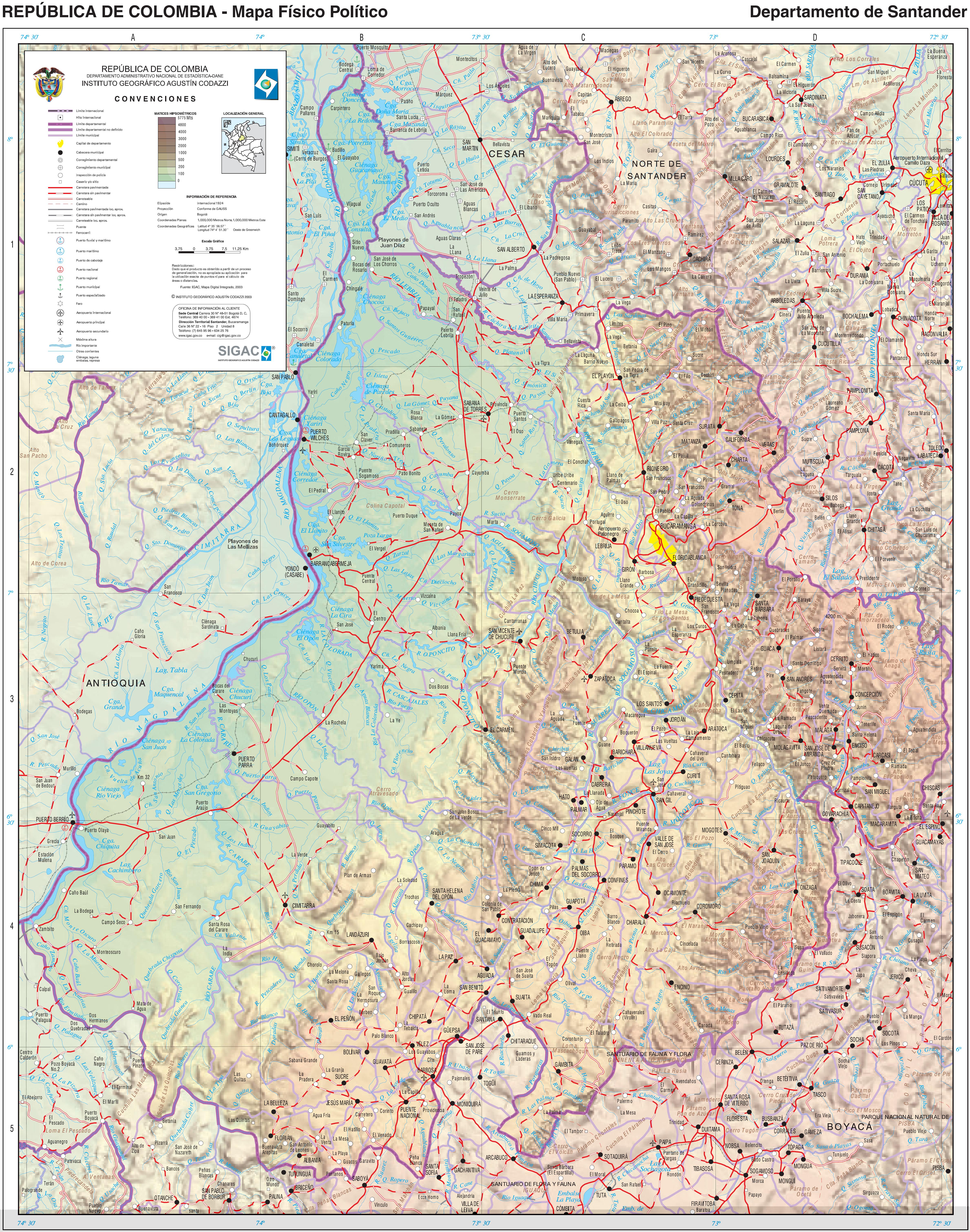 Santander map 2003 - Full size | Gifex