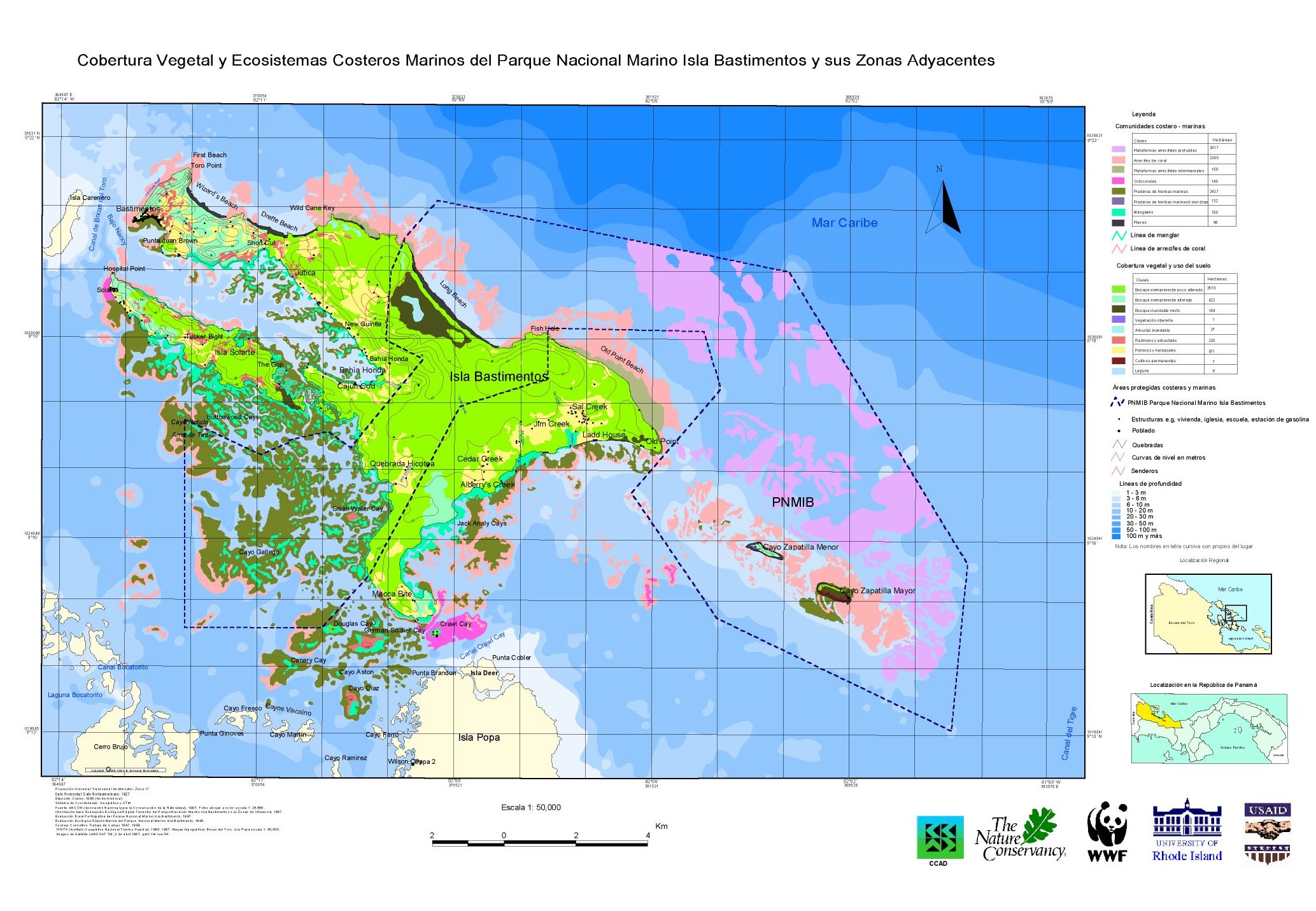 Parque nacional Isla Bastimentos Tamaño completo Gifex