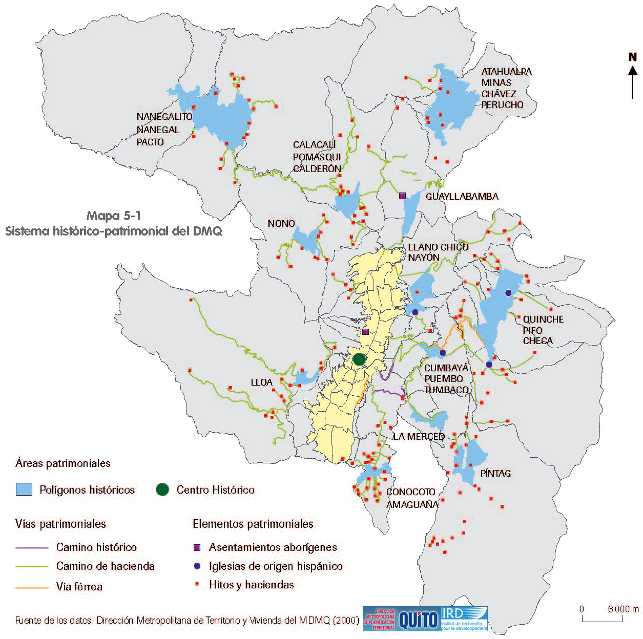 Historical and heritage areas in the Metropolitan District of Quito ...