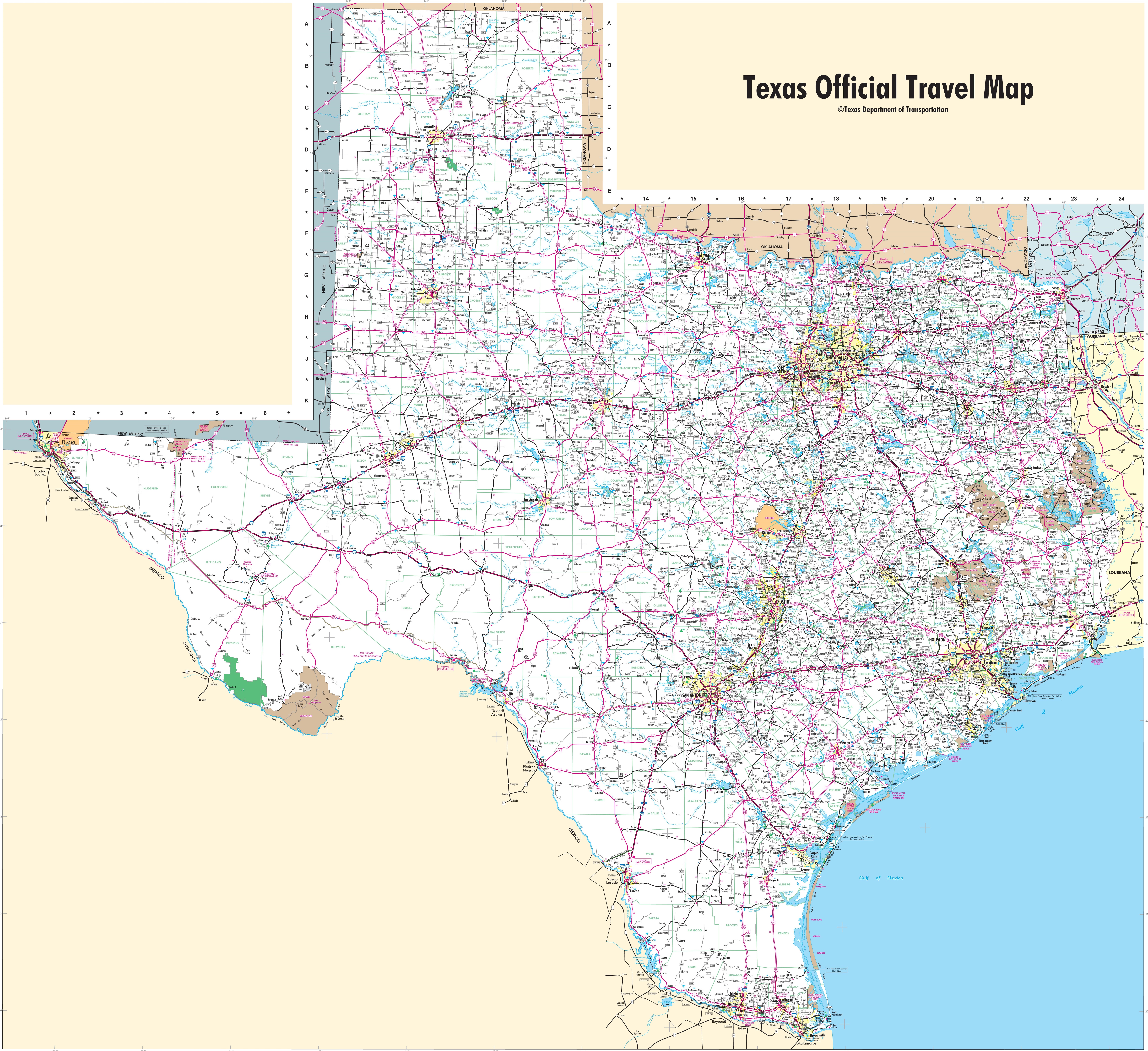 Map Of Texas Full Size Gifex