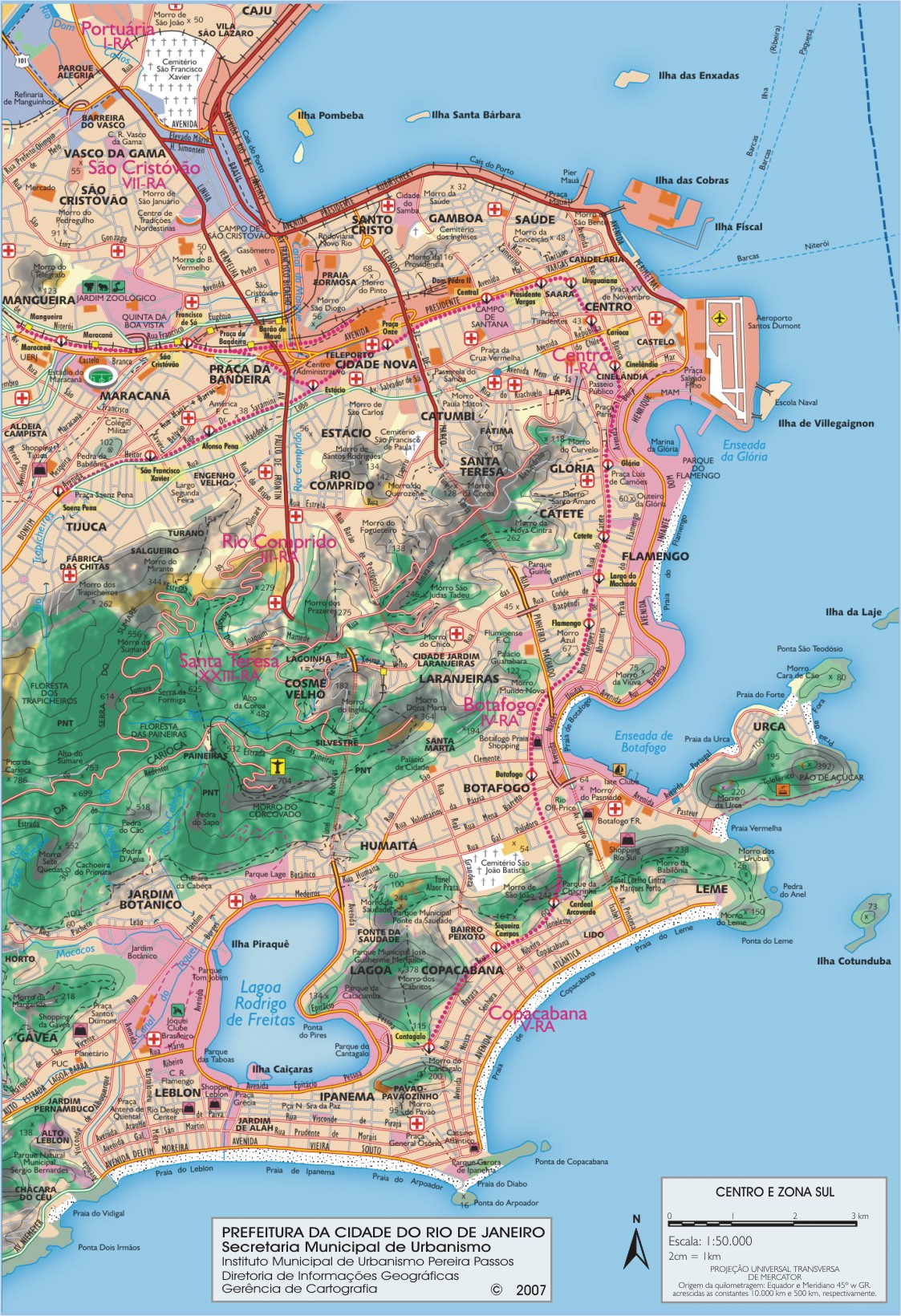 Mapa Turistico Del Centro De Rio De Janeiro Gifex