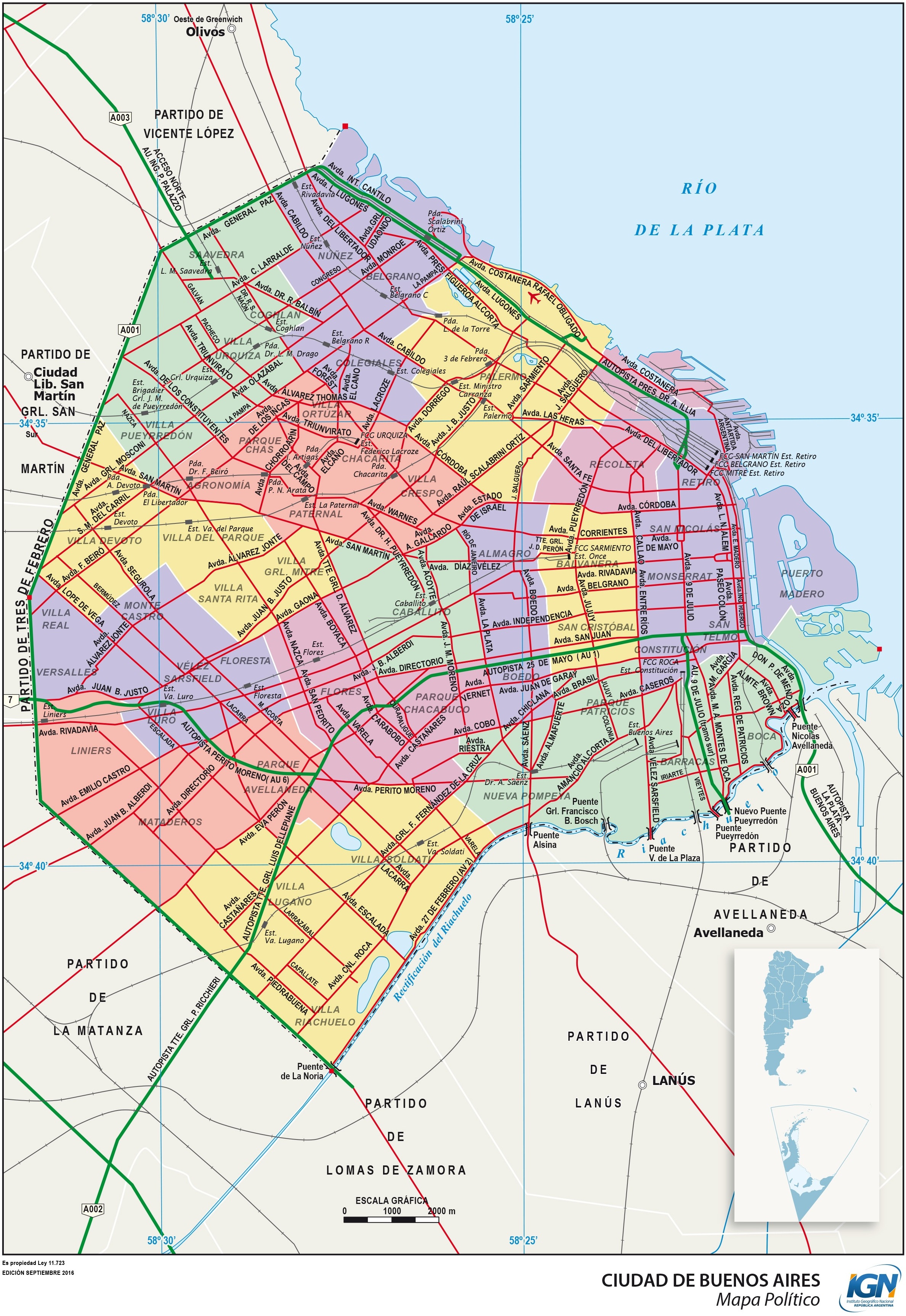 Mapa de Buenos Aires y sus comunas Gifex Mapa de Buenos Aires y sus comunas Gifex