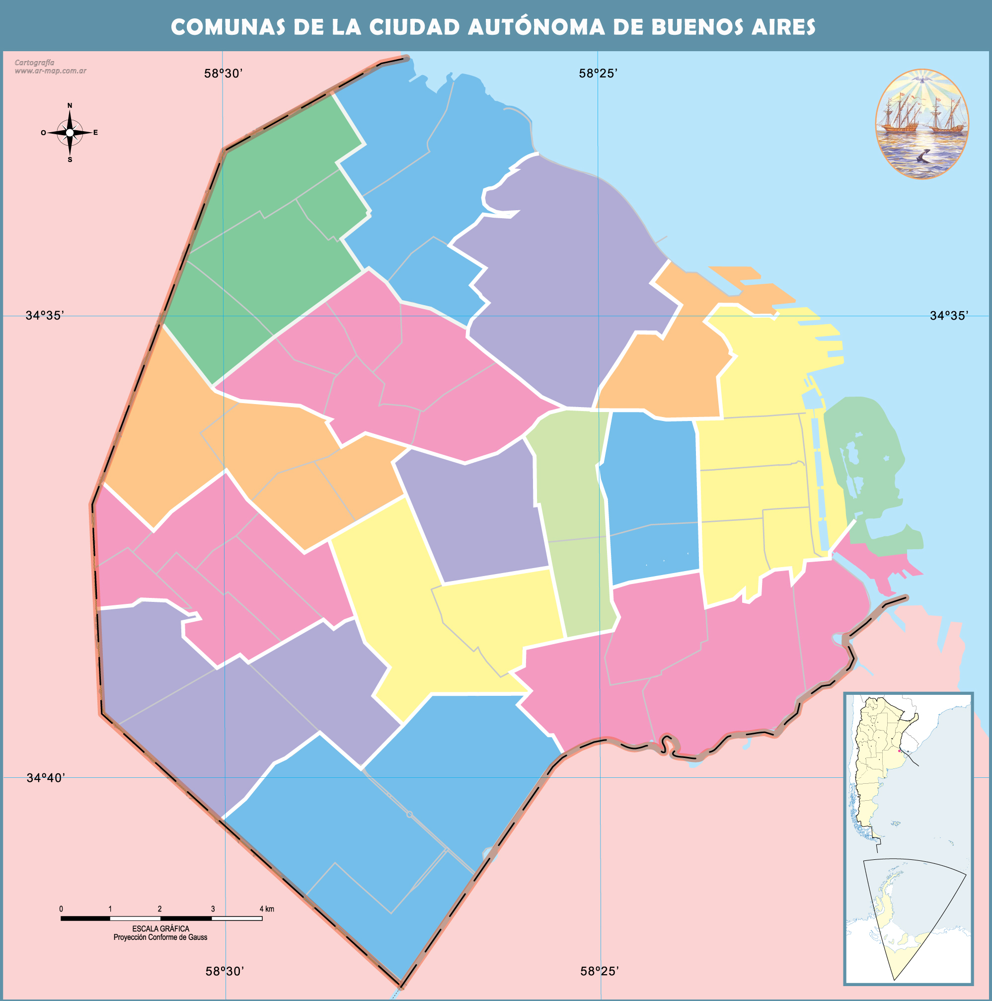 View Gran Buenos Aires Mapa Argentina Background