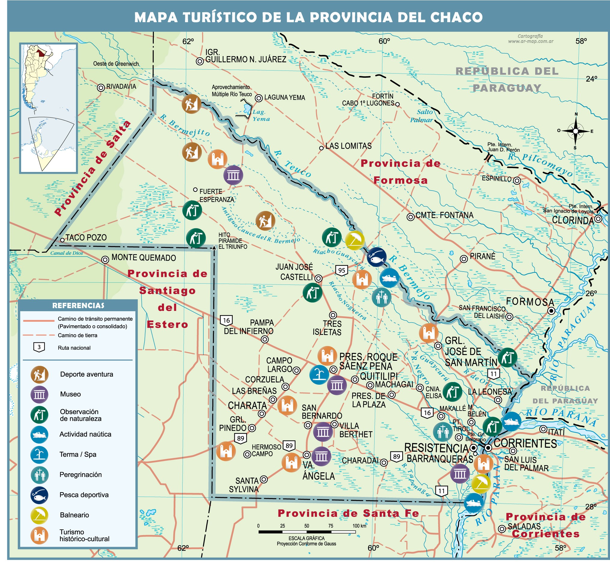 Chaco Argentina Mapa Chaco Province Argentina Map vrogue.co