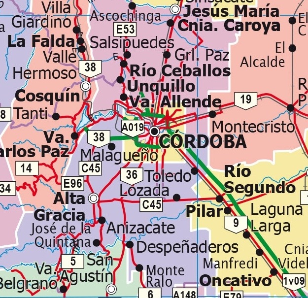 Location of the City of Córdoba, Argentina Gifex