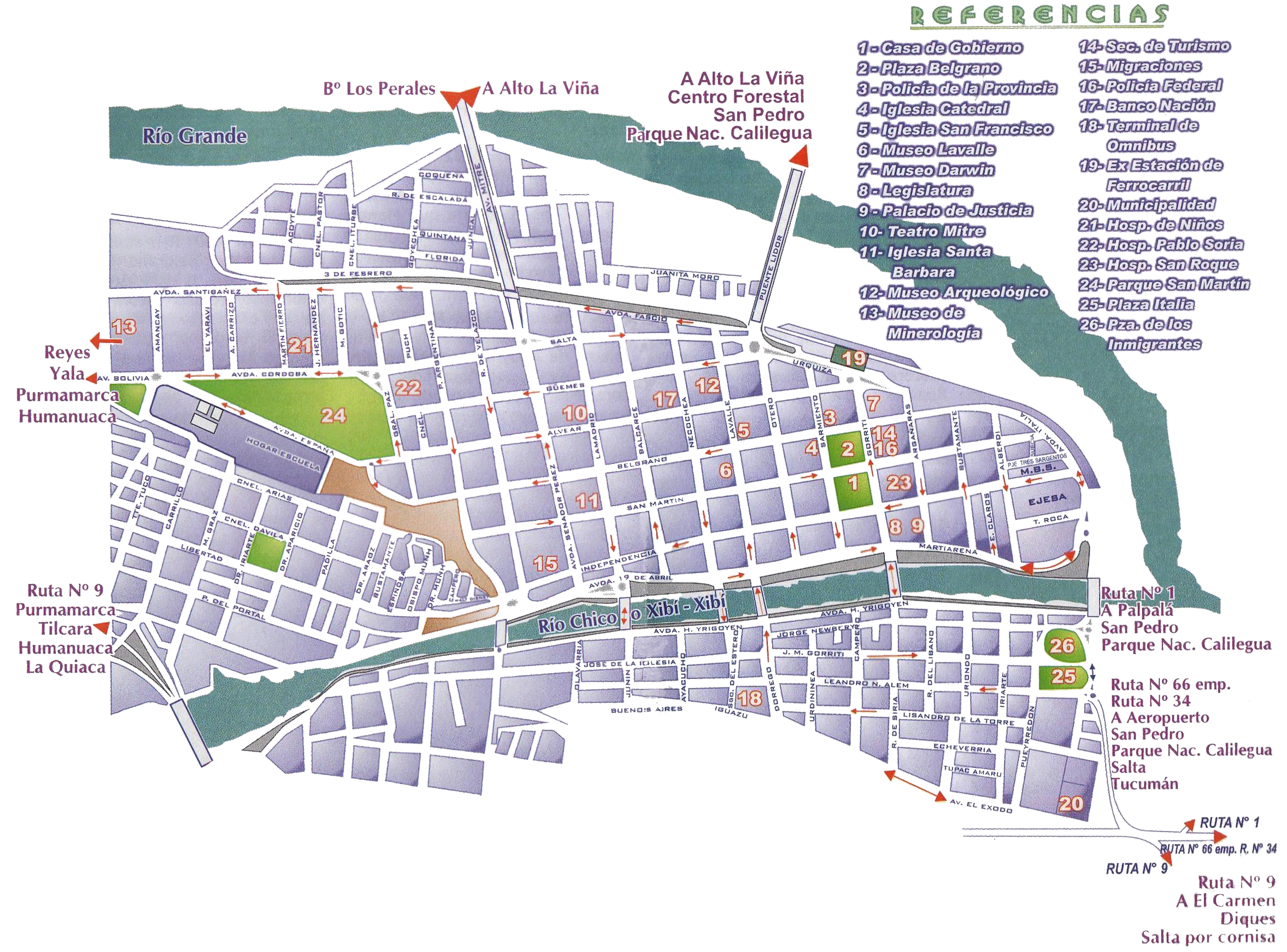 Mapa De San Salvador De Jujuy Jujuy Argentina Gifex