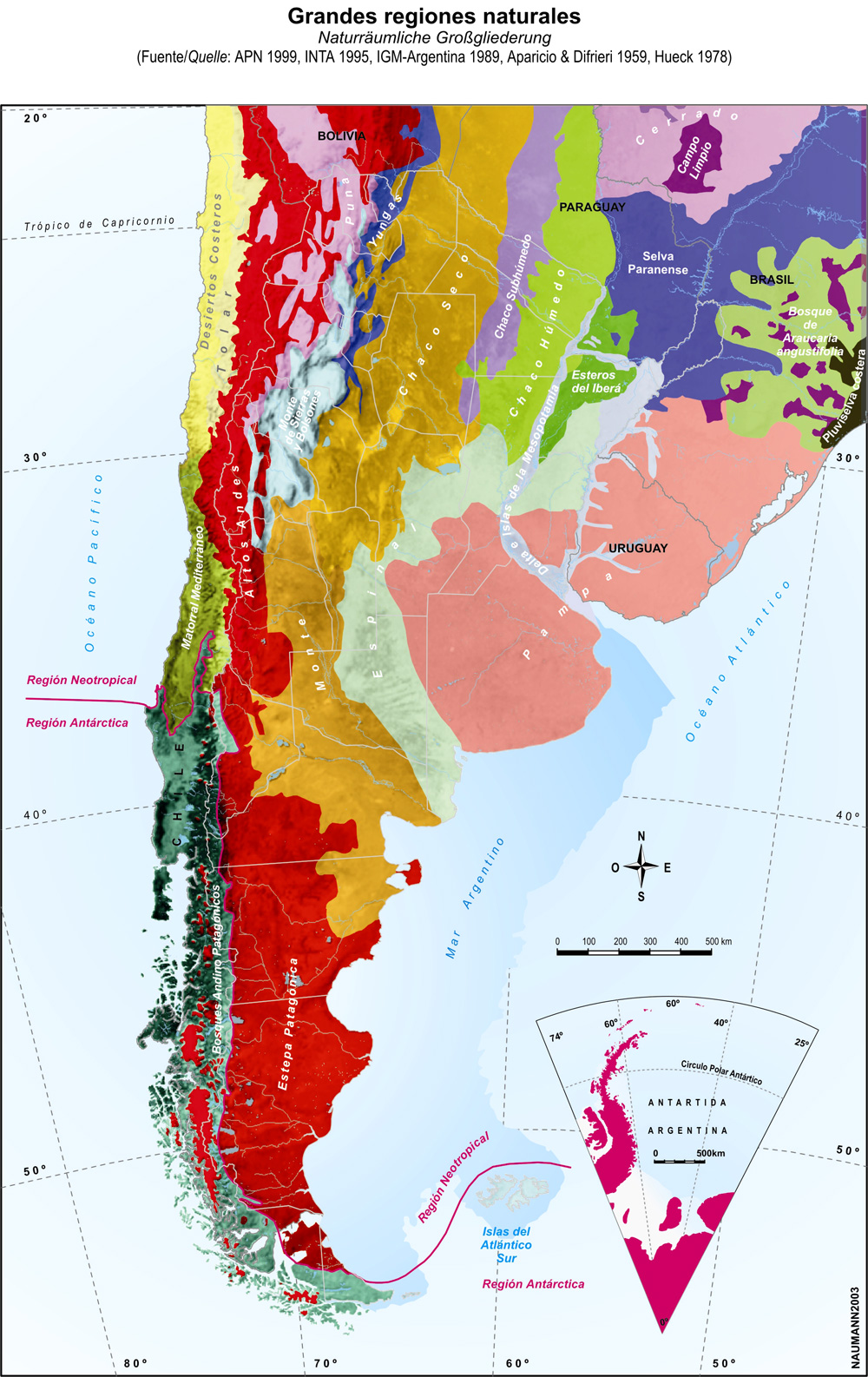 Grandes regiones naturales de argentina