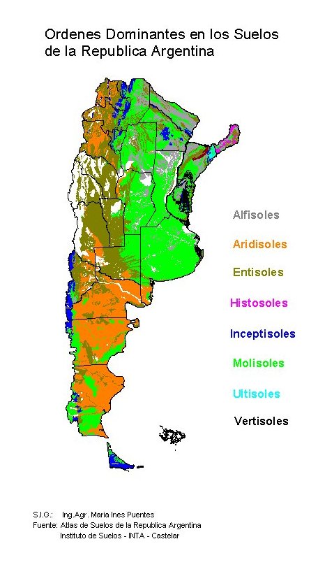 Soils map of Argentina | Gifex
