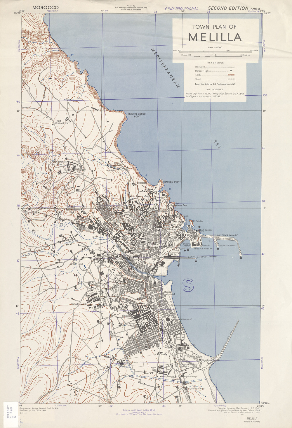 Melilla City 1943 Full size Gifex