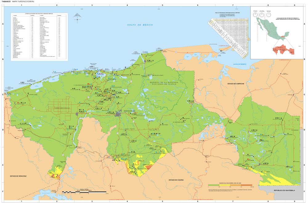 Mapa de Tabasco Tamaño completo Gifex Mapa de Tabasco Tamaño completo Gifex