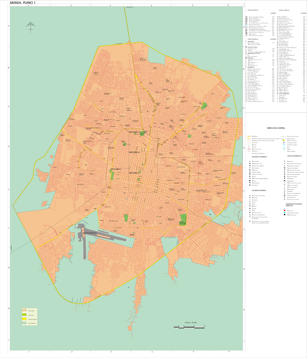 Mapa De Mérida Tamaño Completo Ex