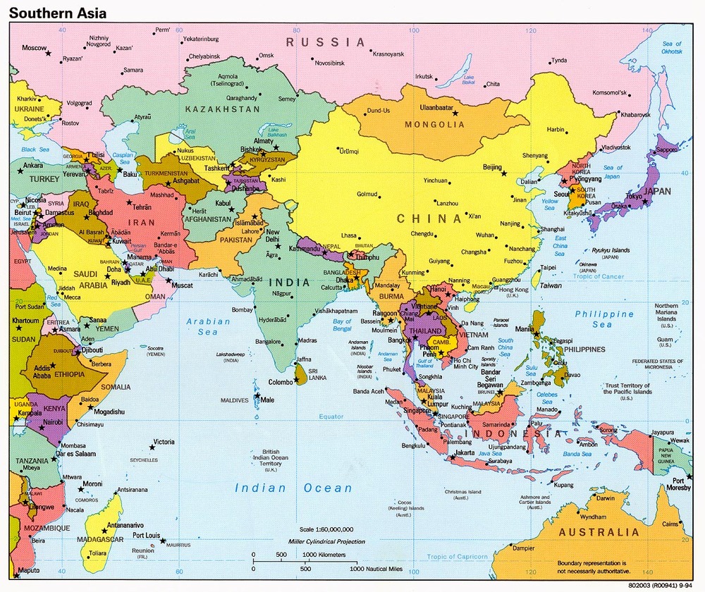 South Asia Political Map Full Size Gifex South Asia Political Map