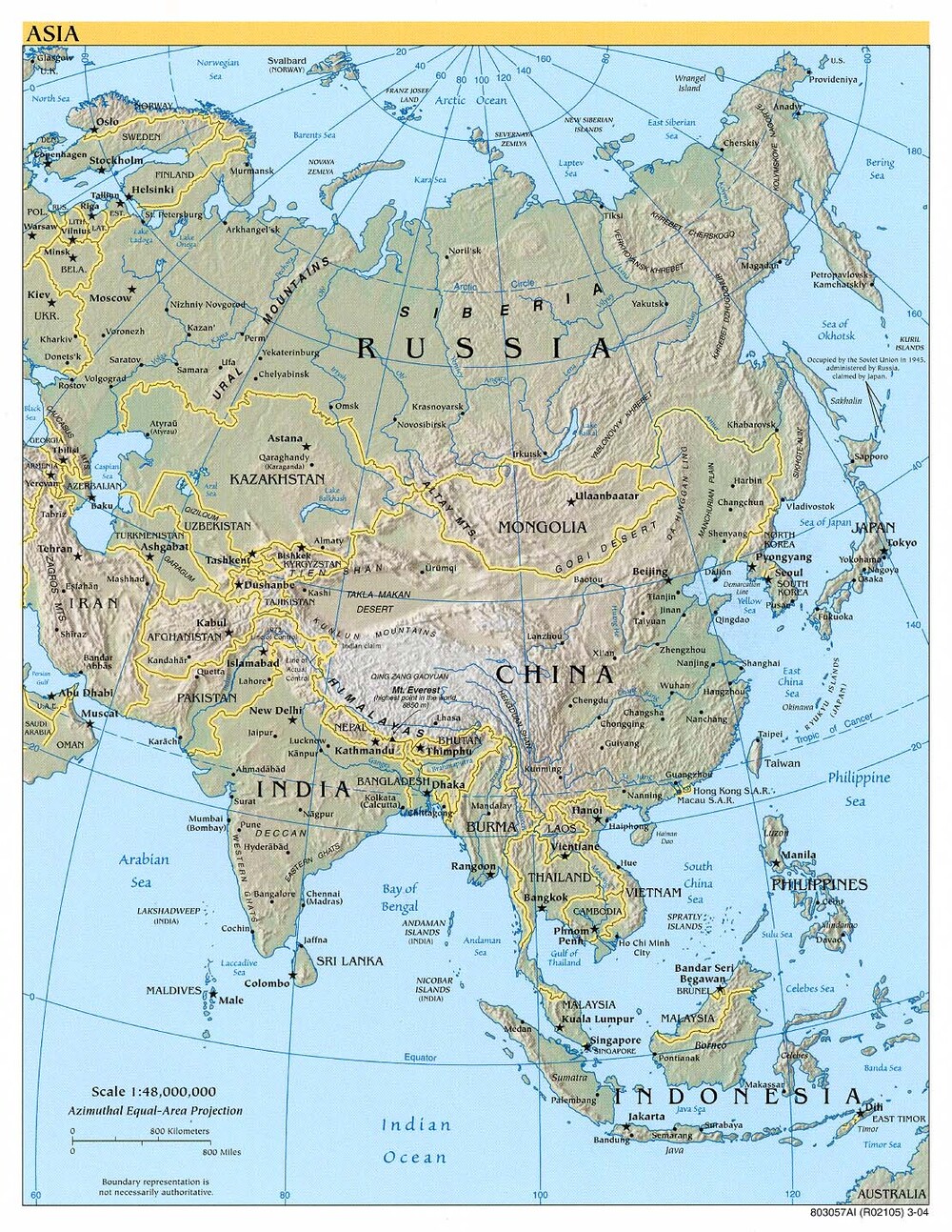 Asia Physical Map Pdf Asia Physical Map - Full Size | Gifex