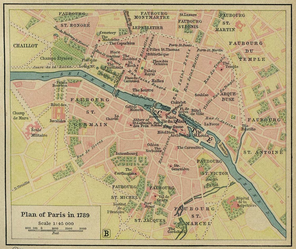 Ir a página de detalle de Plano de París, Francia 1789