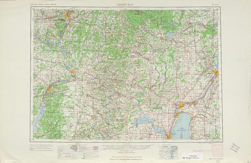 Area around Green Bay in the United States - Full size | Gifex